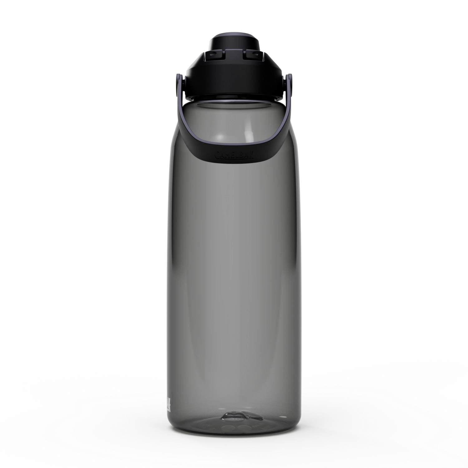 Camelbak Thrive Chug 1.5l Trinkflasche in elegantem Charcoal, ideal für Sport und Outdoor-Aktivitäten, mit praktischem Tragegriff und auslaufsicherem Design.