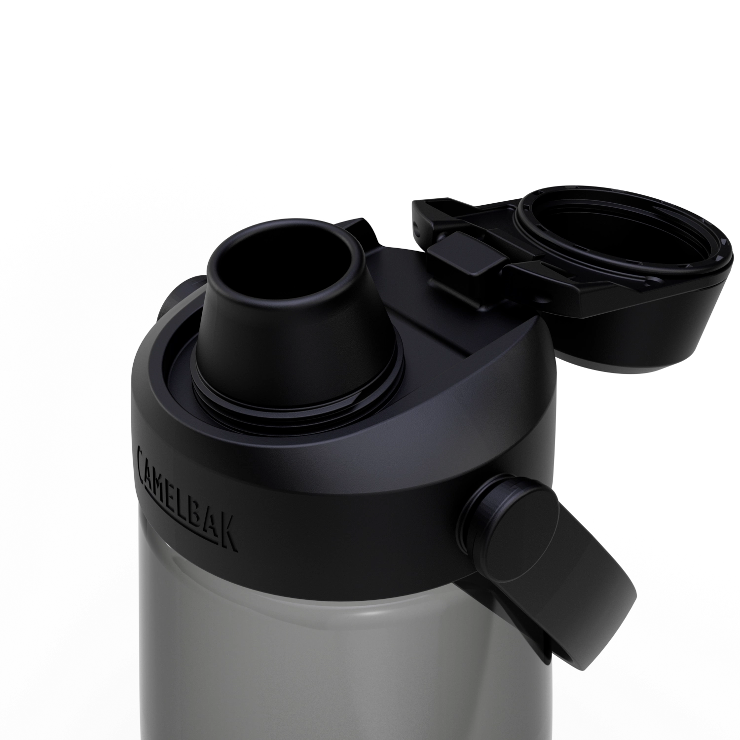 Camelbak Thrive Chug 0.75l in stilvollem Charcoal, ideal für Sport und Alltag, vereint modernes Design mit praktischer Handhabung.