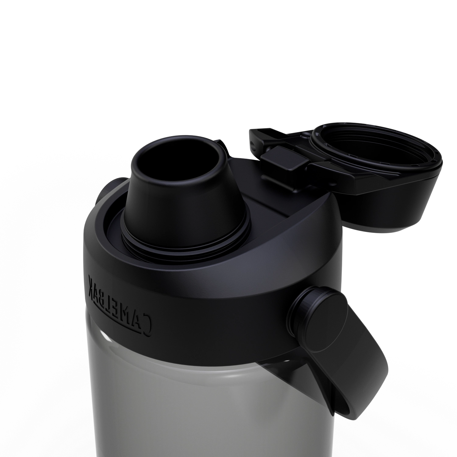 Camelbak Thrive Chug 0.6l in modernem Charcoal – praktische Trinkflasche für Sport und Alltag, ideal für nachhaltige Hydration unterwegs.