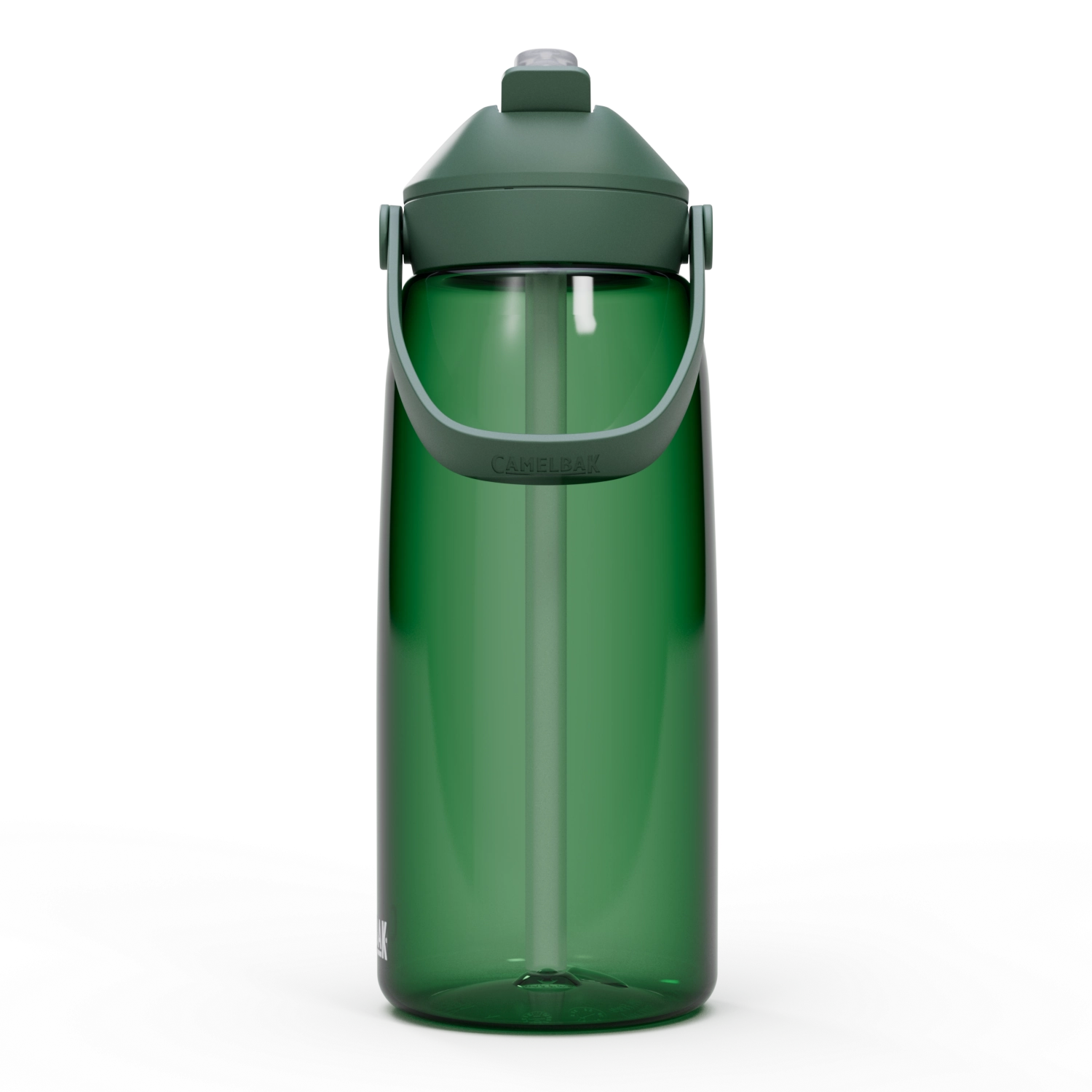 Camelbak Thrive Flip Straw Trinkflasche 1.0l in Waldgrün, ideal für Outdoor-Aktivitäten und umweltbewusste Hydration.