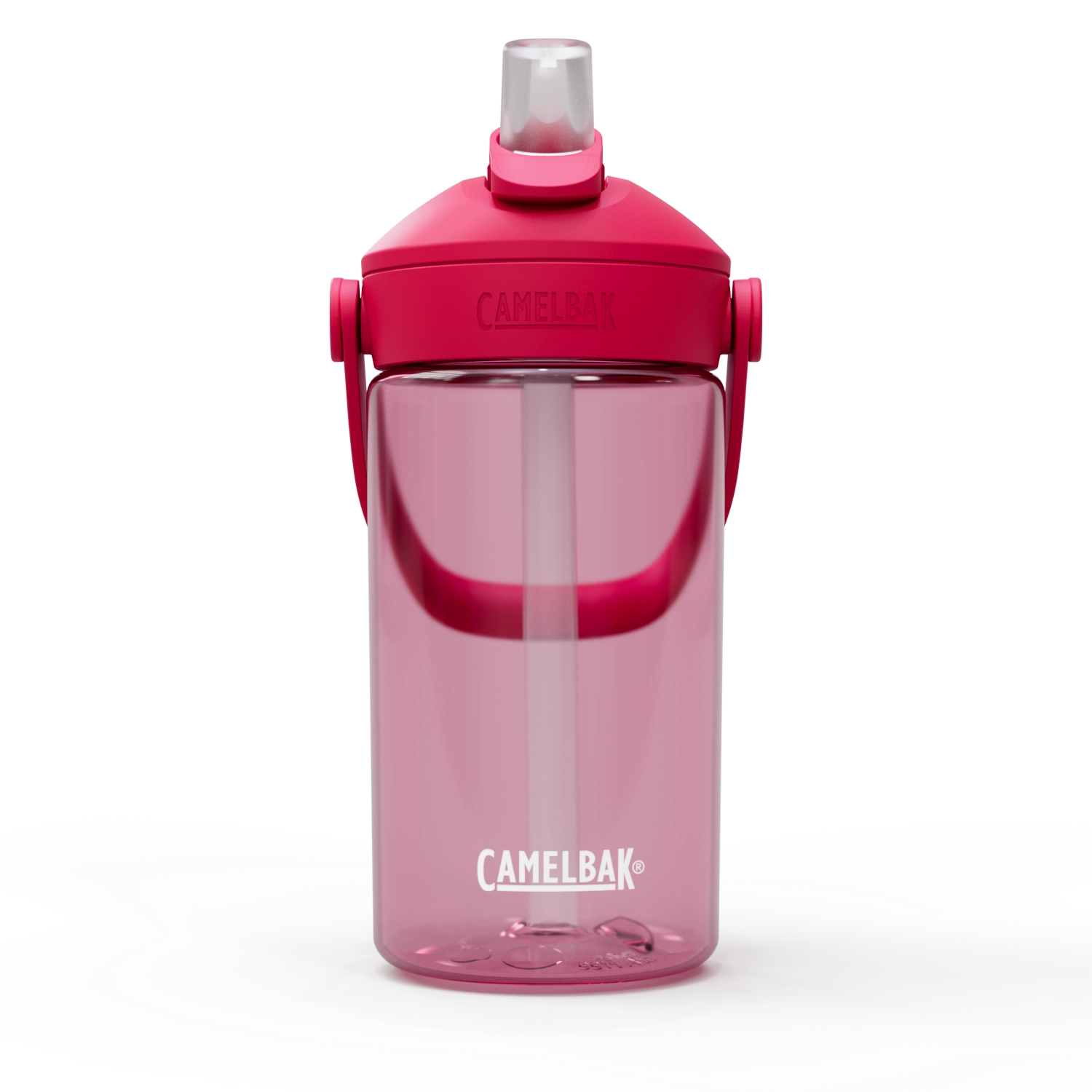 Thrive Flip Straw Kids Trinkflasche 0.4l in Grapefruit-Farbe von Camelbak, ideal für aktive Kinder und unterwegs, BPA-frei und auslaufsicher.
