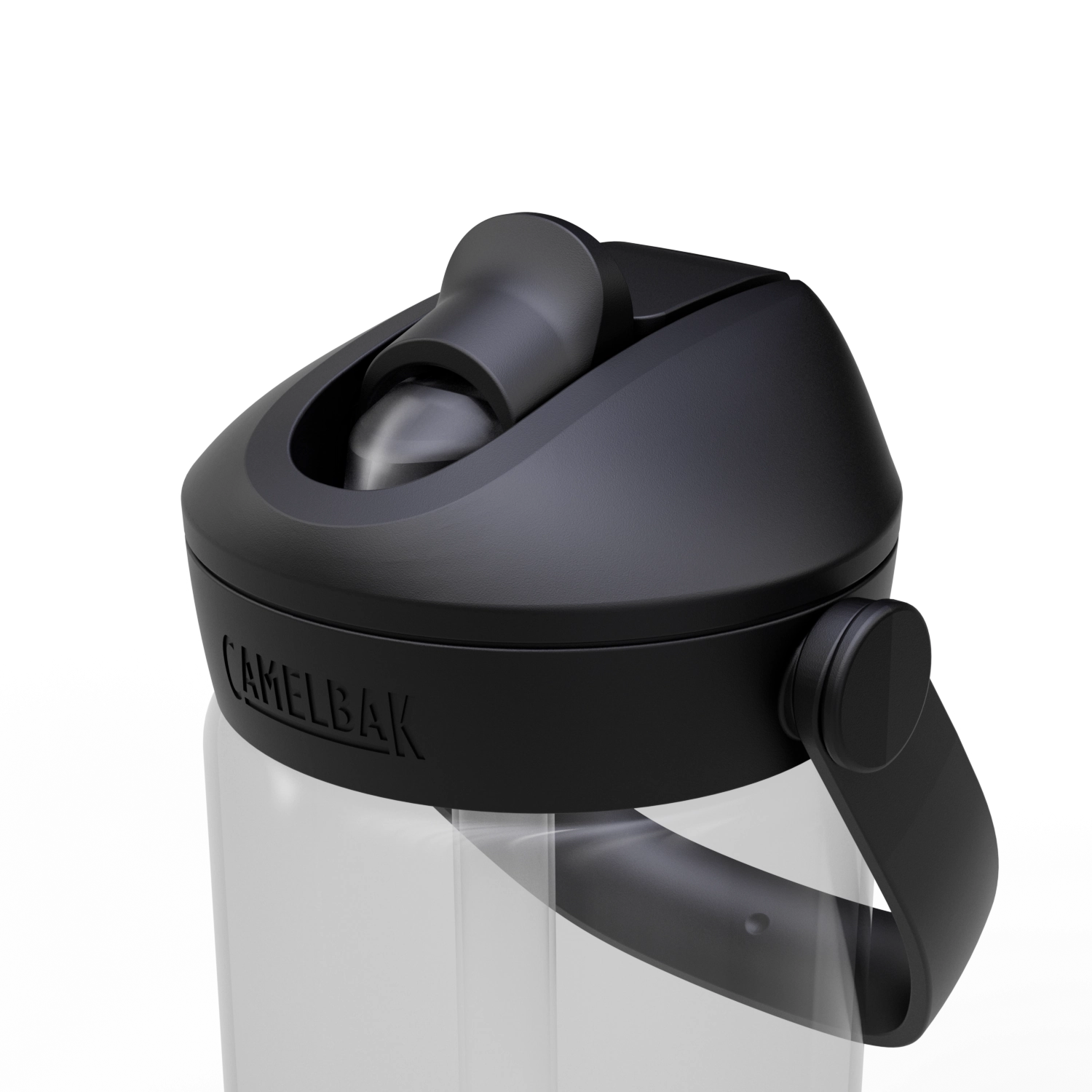 Leichte und farbenfrohe Trinkflasche für Kinder von Camelbak, 0.4l, mit praktischem Flip-Deckel für müheloses Trinken unterwegs.