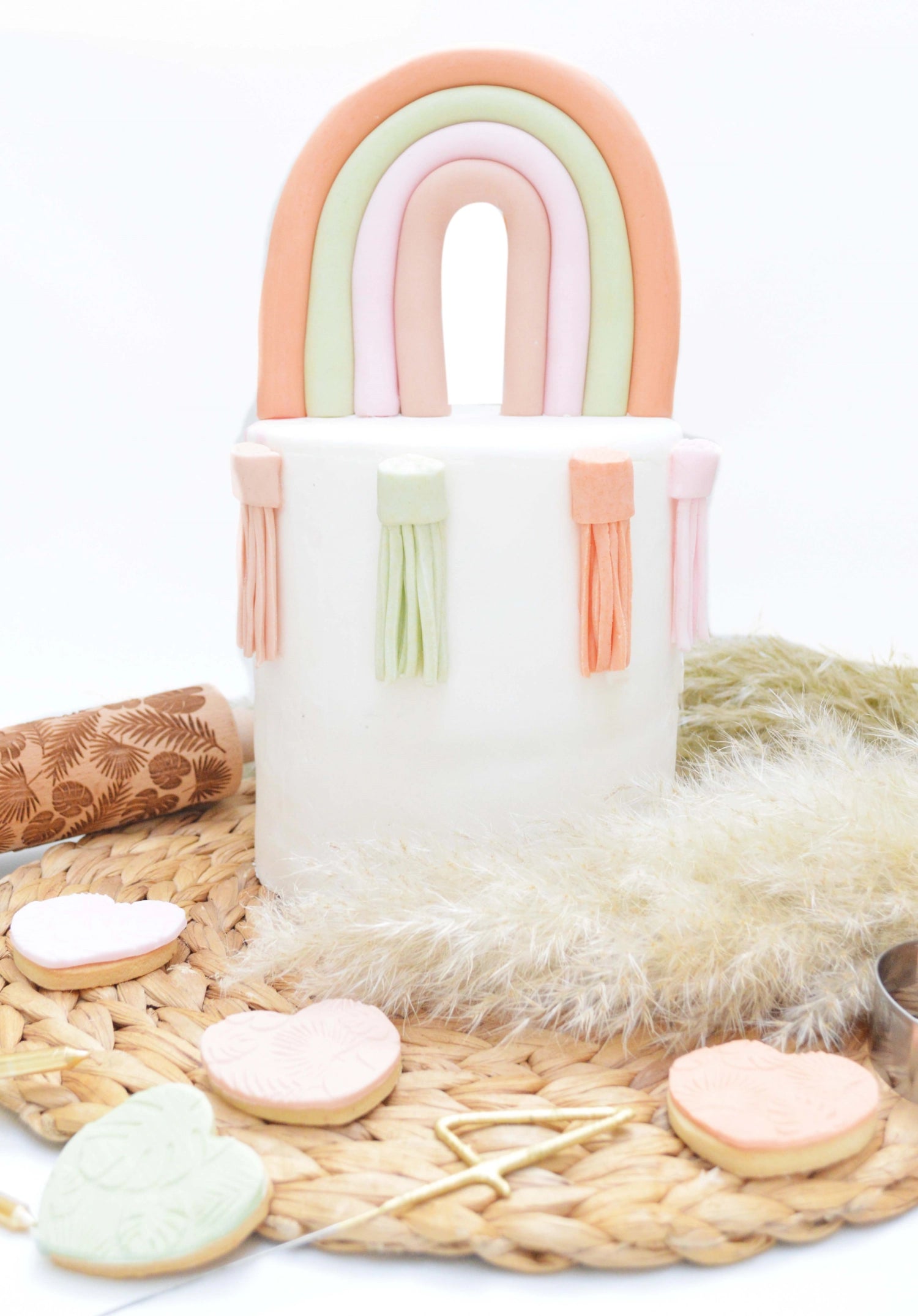 Zuckerpaste in sanftem Blush-Ton, 250g von Scrap Cooking – ideal für das Dekorieren von Torten und süßen Leckereien.