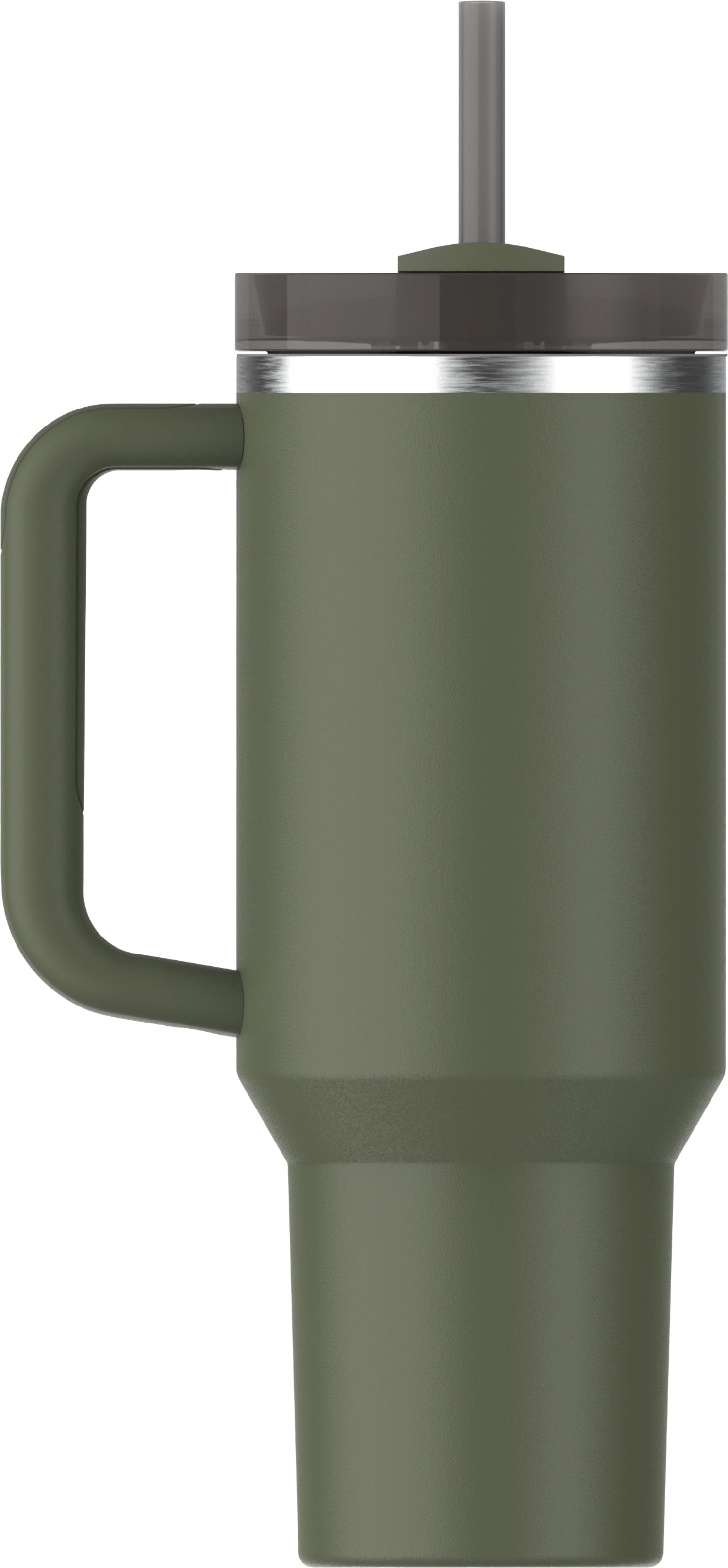 Hochwertige Stanley Quencher FlowState Trinkflasche in getrocknetem Kieferngrün, perfekt für aktive Lebensstile und nachhaltigen Genuss.
