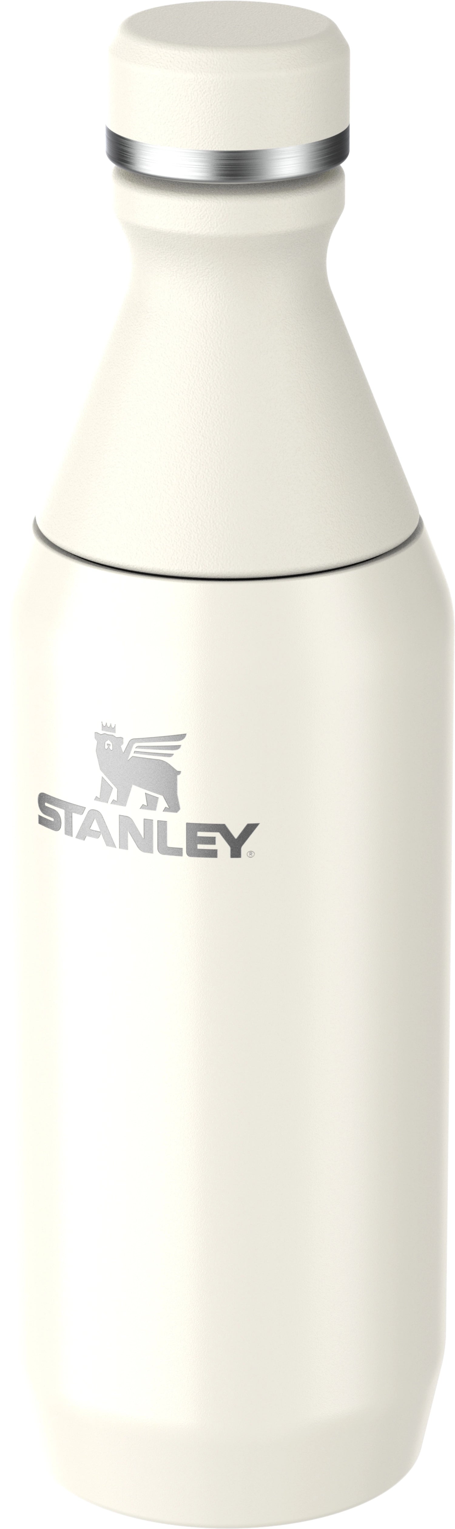 Elegante All Day Slim Flasche in creme-glänzendem Finish, ideal für unterwegs. Perfekte Größe von 0.35l für jeden Tag.