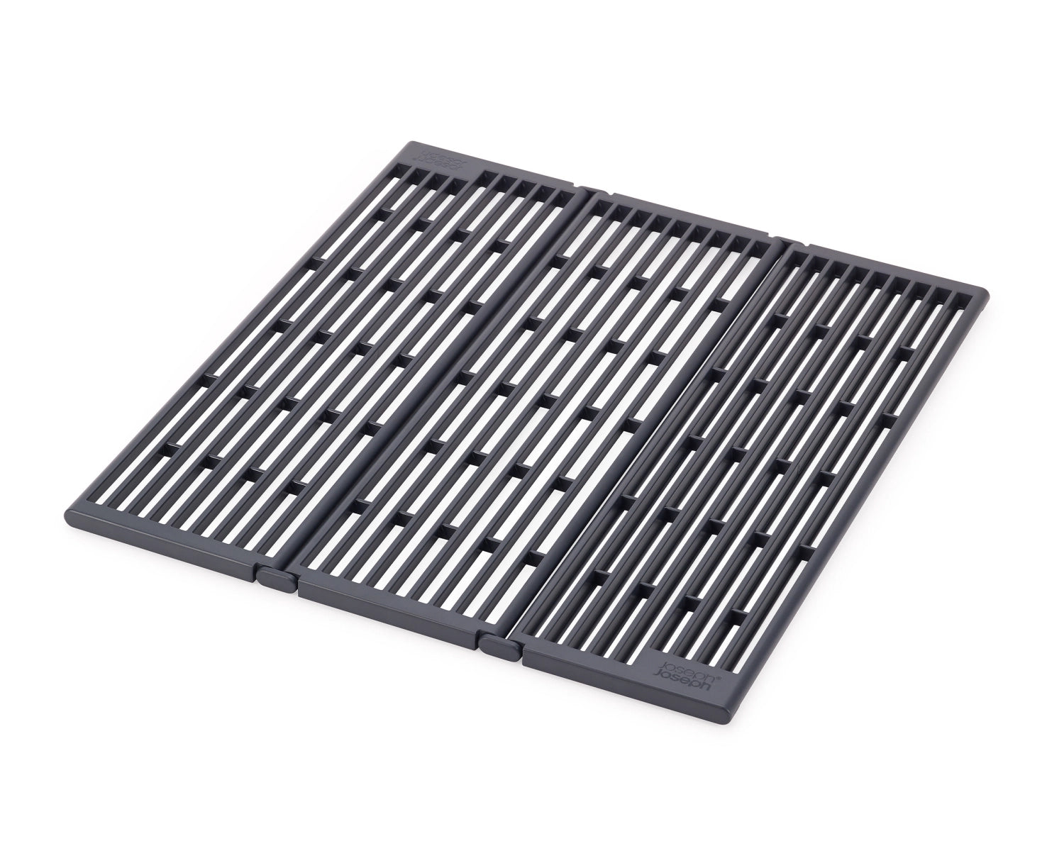 Praktische, faltbare Abtropfschale von Joseph Joseph, perfekt für platzsparendes Abtropfen von Geschirr und Lebensmitteln in modernen Küchen.