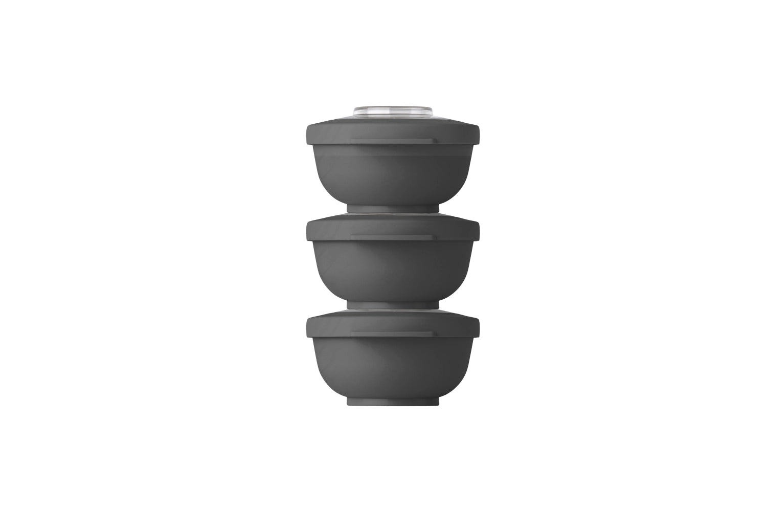 3er Set Tylla Lunchboxen in Charcoal, 200ml, ideal für Snacks und Mahlzeiten, stilvolles Design von Amuse, perfekt für unterwegs.