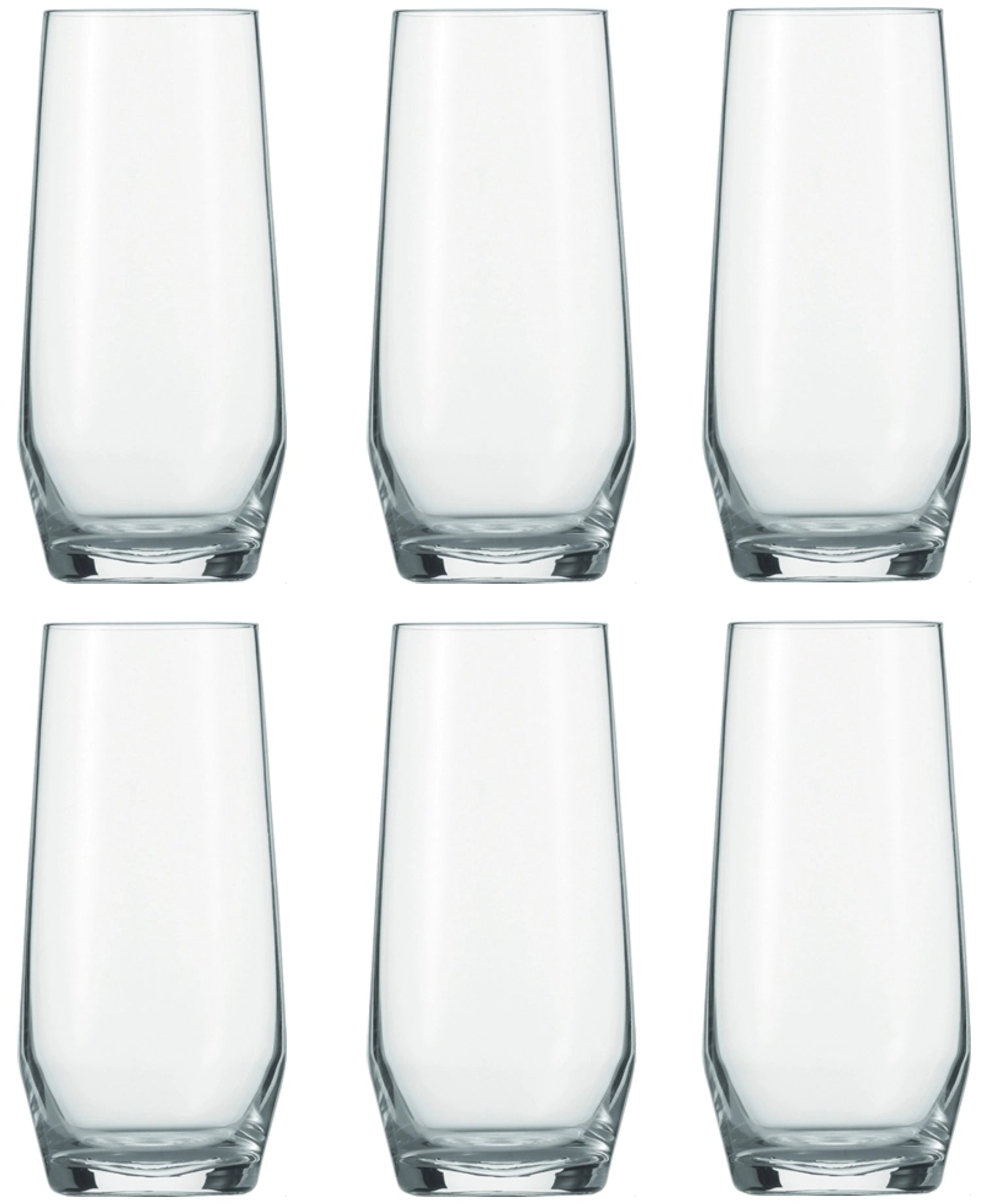Elegantes 6er Set Longdrinkbecher "Belfesta/Pure" von Zwiesel, 357 ml, perfekt für Cocktails und gesellige Abende.