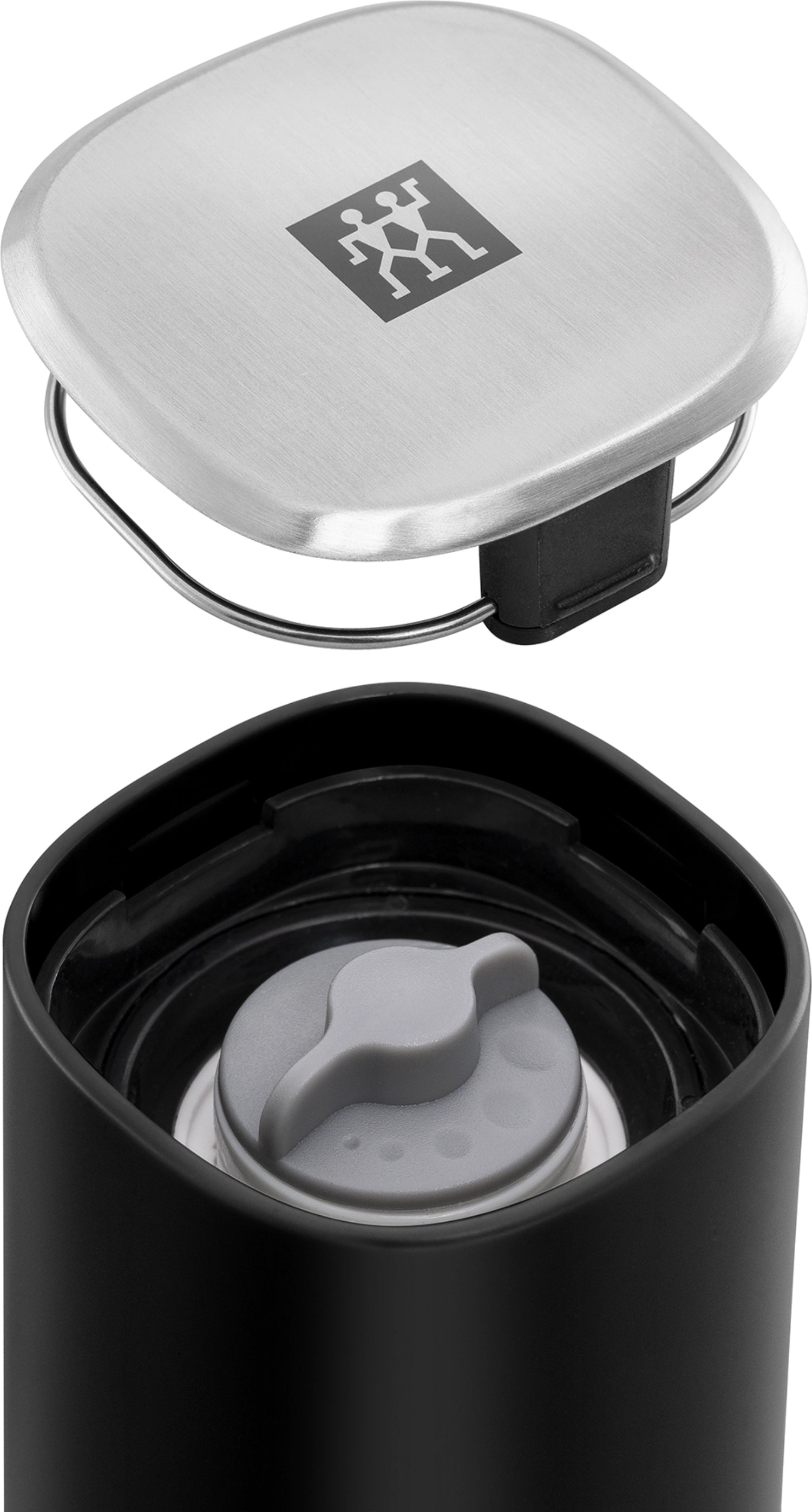 Elegantes 2er Set Gewürzmühlen von Zwilling, ideal für präzises Würzen. Hochwertige Materialien und zeitgemäßes Design für jede Küche.