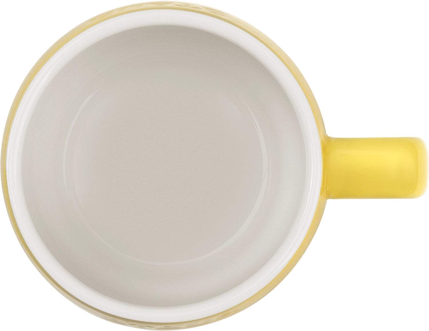 Helle und fröhliche Tasse Citron M 350ml von Staub, perfekt für Kaffee oder Tee, bringt Farbe und Stil in jede Kaffeetafel.