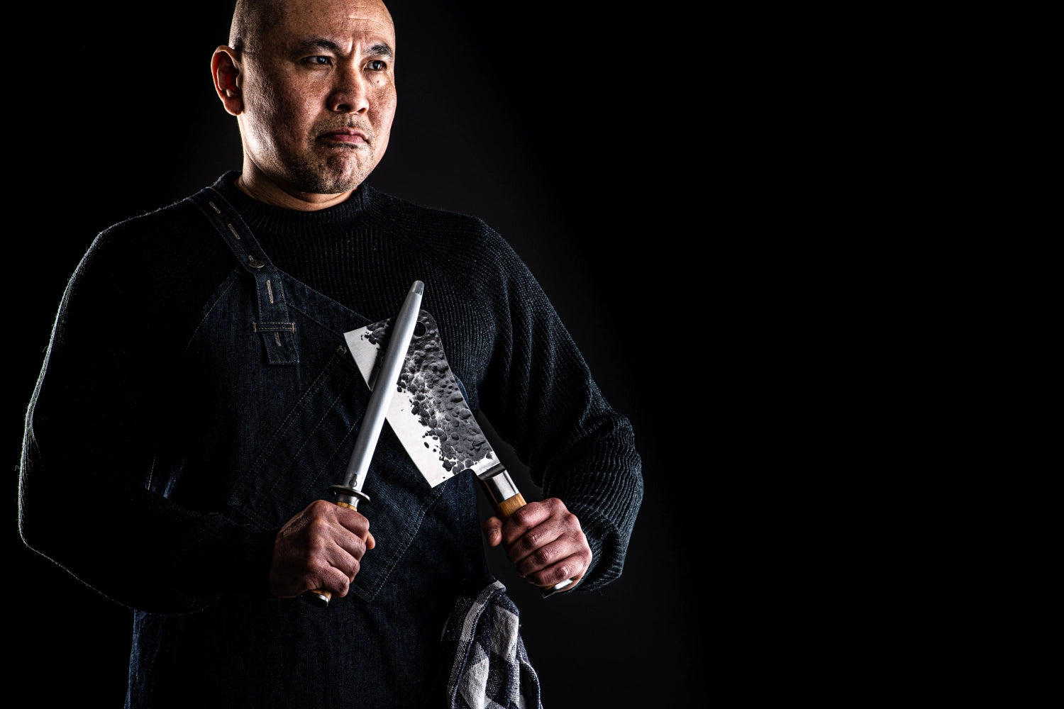 Hochwertiges 18 cm asiatisches Hackmesser von Forged, perfekt für feine Schnitte und vielseitige Zubereitungen in der Küche.