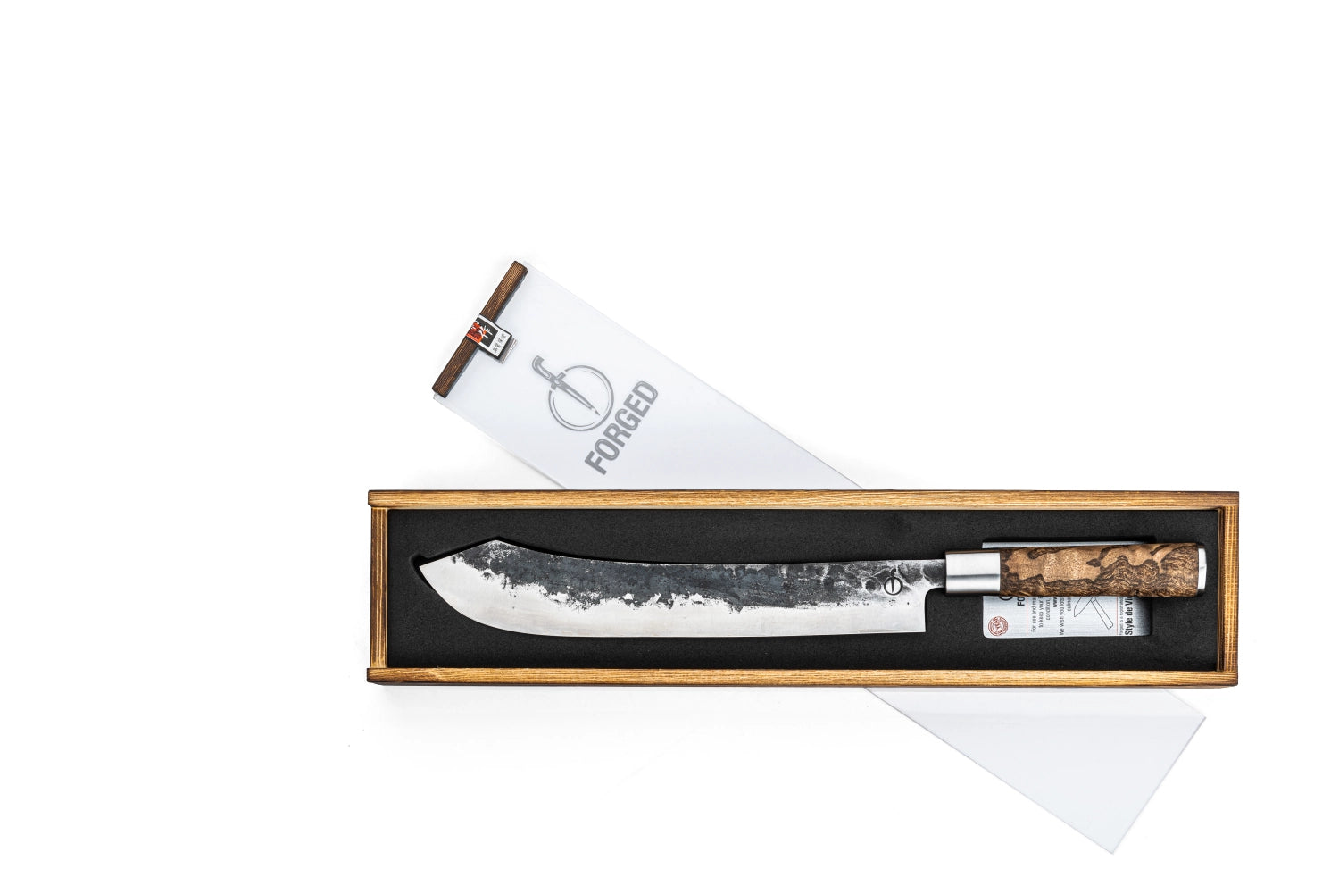 Hochwertiges VG10 Metzgermesser mit 25 cm Klinge, ideal für präzises Schneiden von Fleisch und Gemüse, vereint Funktionalität und Komfort.
