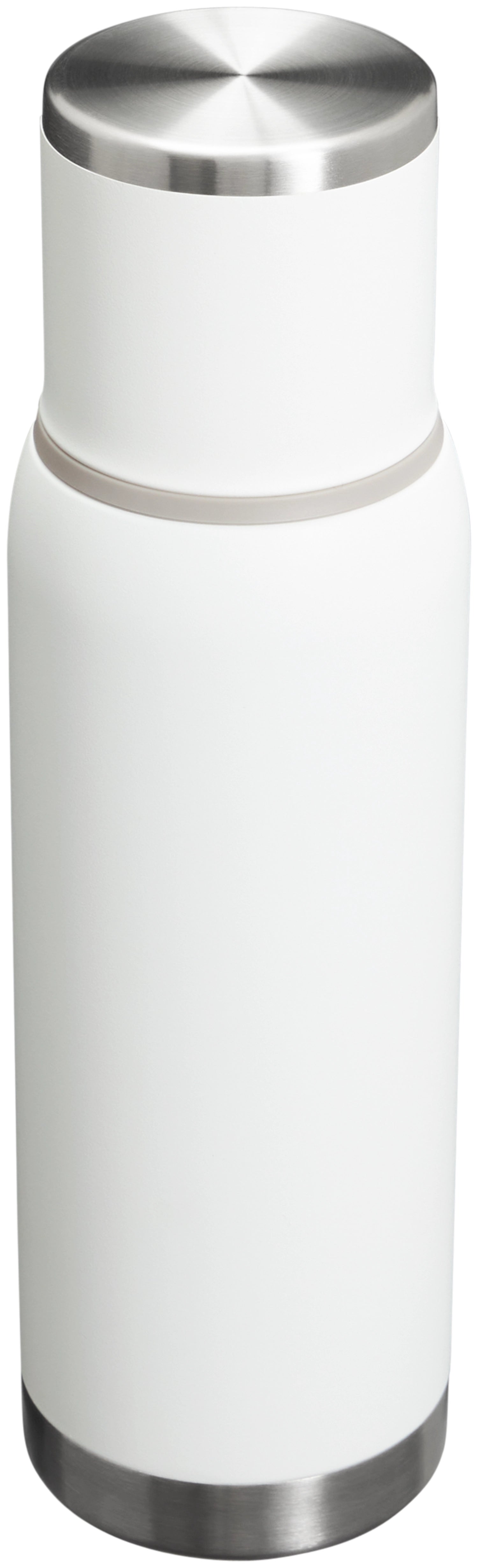 Robuste 1,0 l Trinkflasche von Stanley in frostigem Design, perfekt für Outdoor-Aktivitäten und unterwegs. Hält deine Getränke lange kühl.