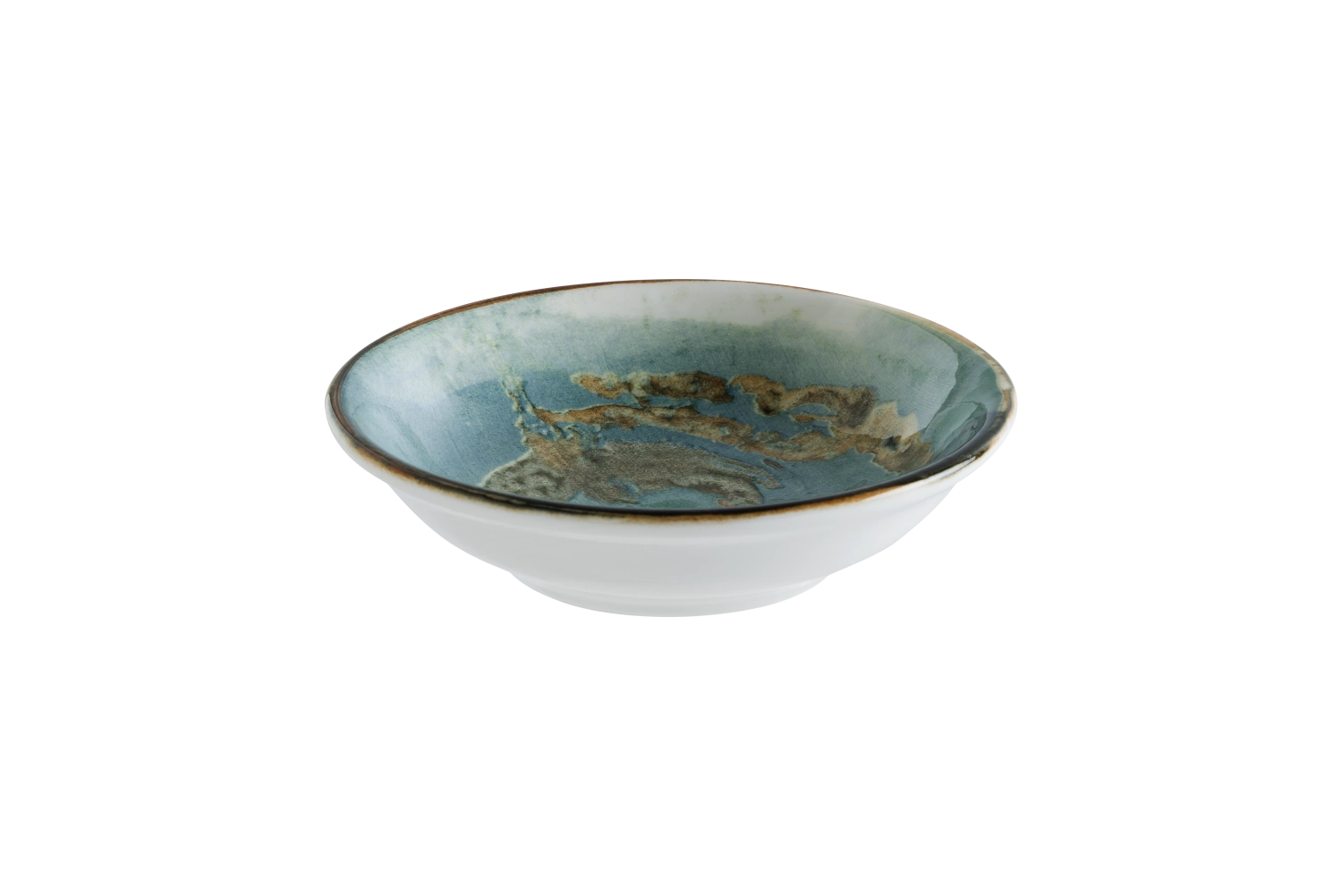 Eleganter Futura Gourmet Teller tief D9cm von Bonna, ideal für exquisite Anrichte und stilvolle Präsentation von Speisen.