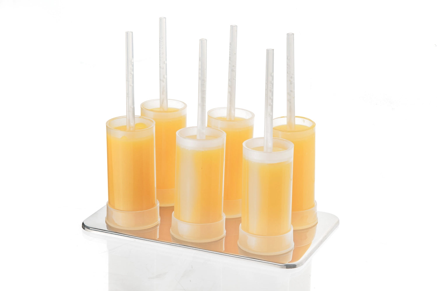 Cuisipro 6er Set Eisformen in stilvollem Design, perfekt für erfrischende, selbstgemachte Eis-Pops an heißen Sommertagen.