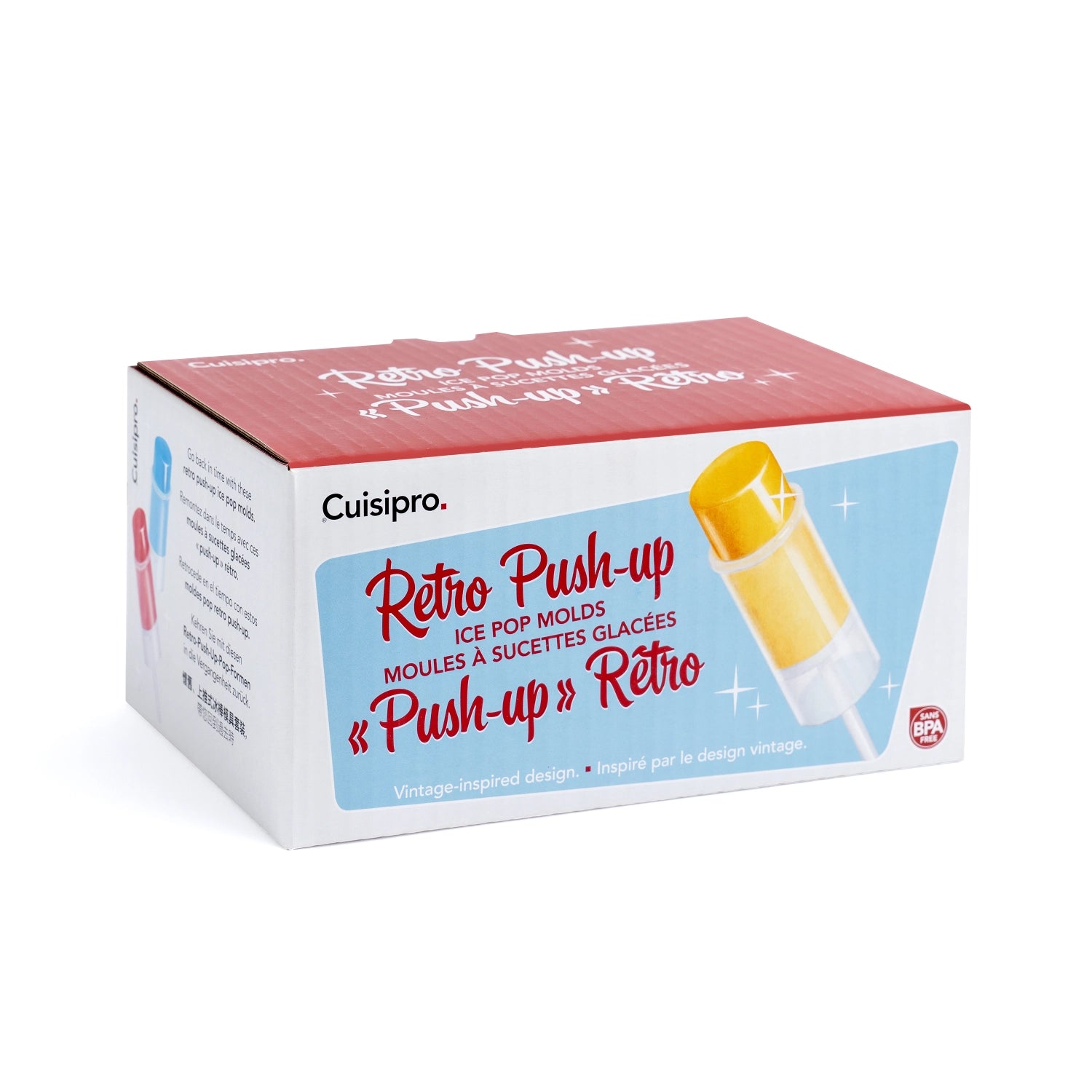 Cuisipro 6er Set Eisformen für selbstgemachte Eis-Pops, ideal für kreative Sommergenüsse und Spaß für die ganze Familie.