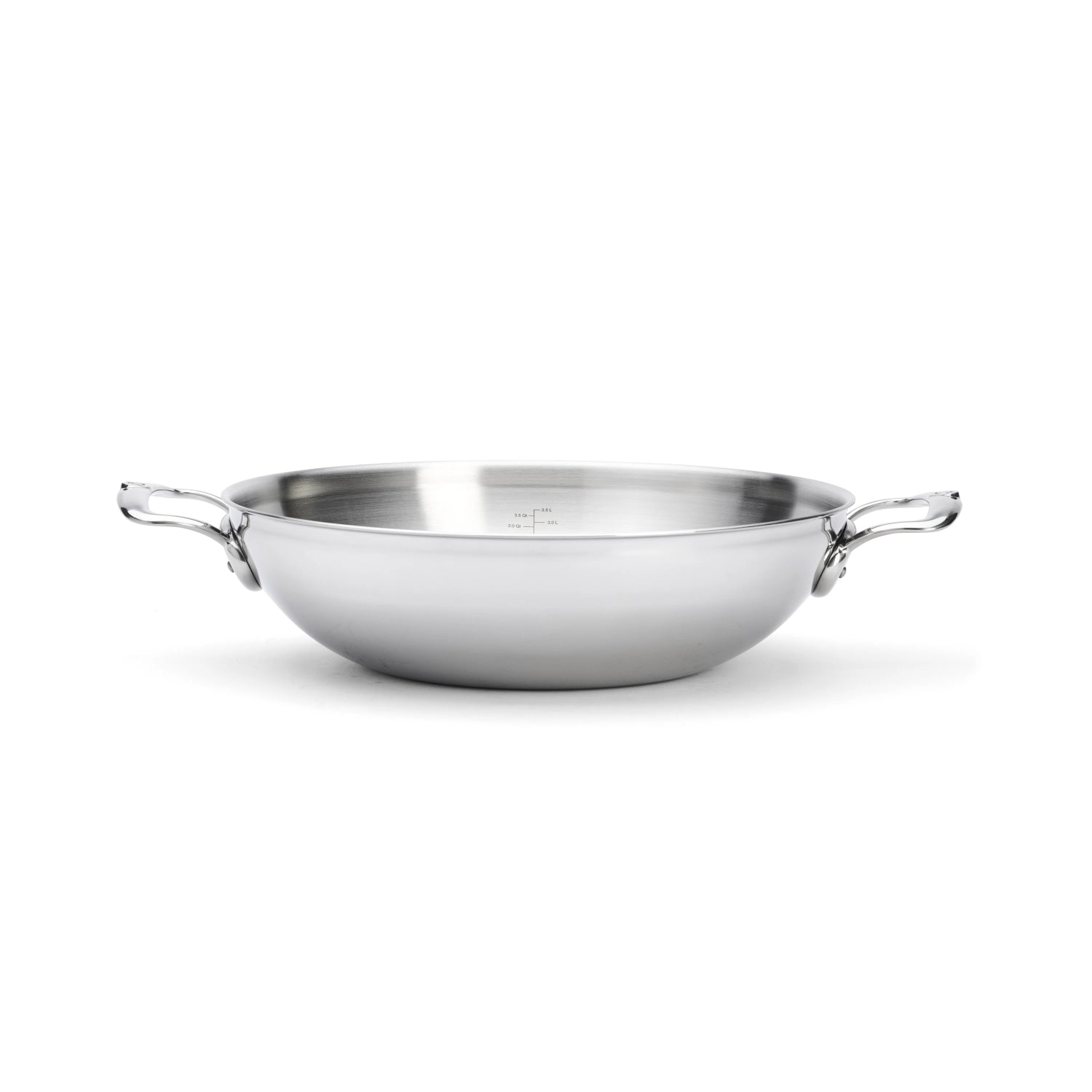 Hochwertiger Affinity Wok mit zwei Griffen, Ø 32 cm aus Edelstahl, perfekt für Induktionsherde und vielseitige asiatische Gerichte.