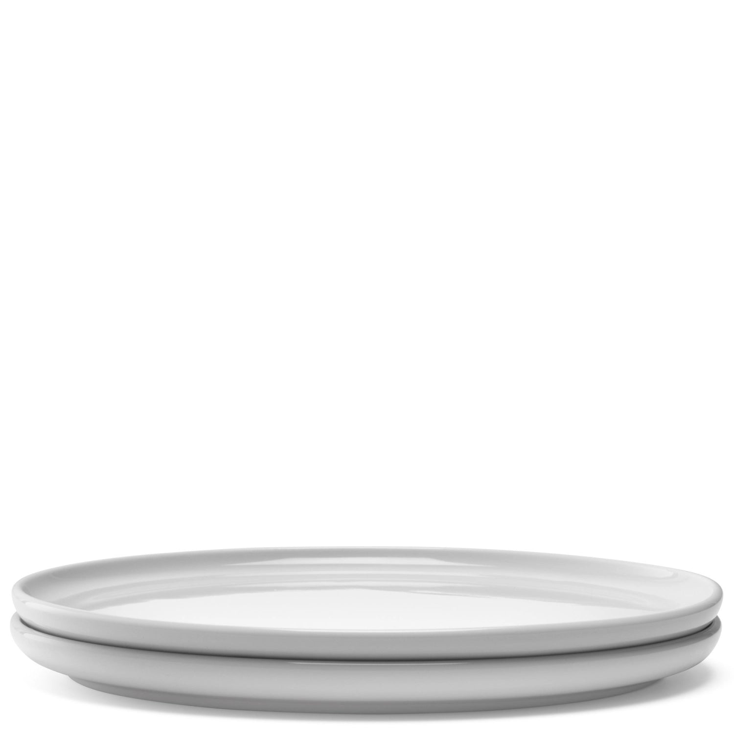 Elegantes 2er Set flacher Teller in strahlendem Weiß, 17 cm Durchmesser, perfekt für festliche Anlässe und ansprechende Tischdekoration.