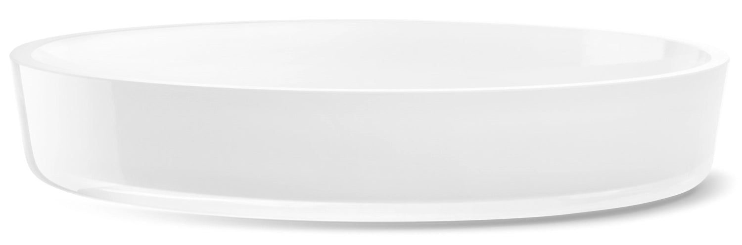 2er Set flache Teller von LSA, Durchmesser 26 cm, in elegantem Weiß, ideal für stilvolle Tischdekoration und Servieren von Speisen.
