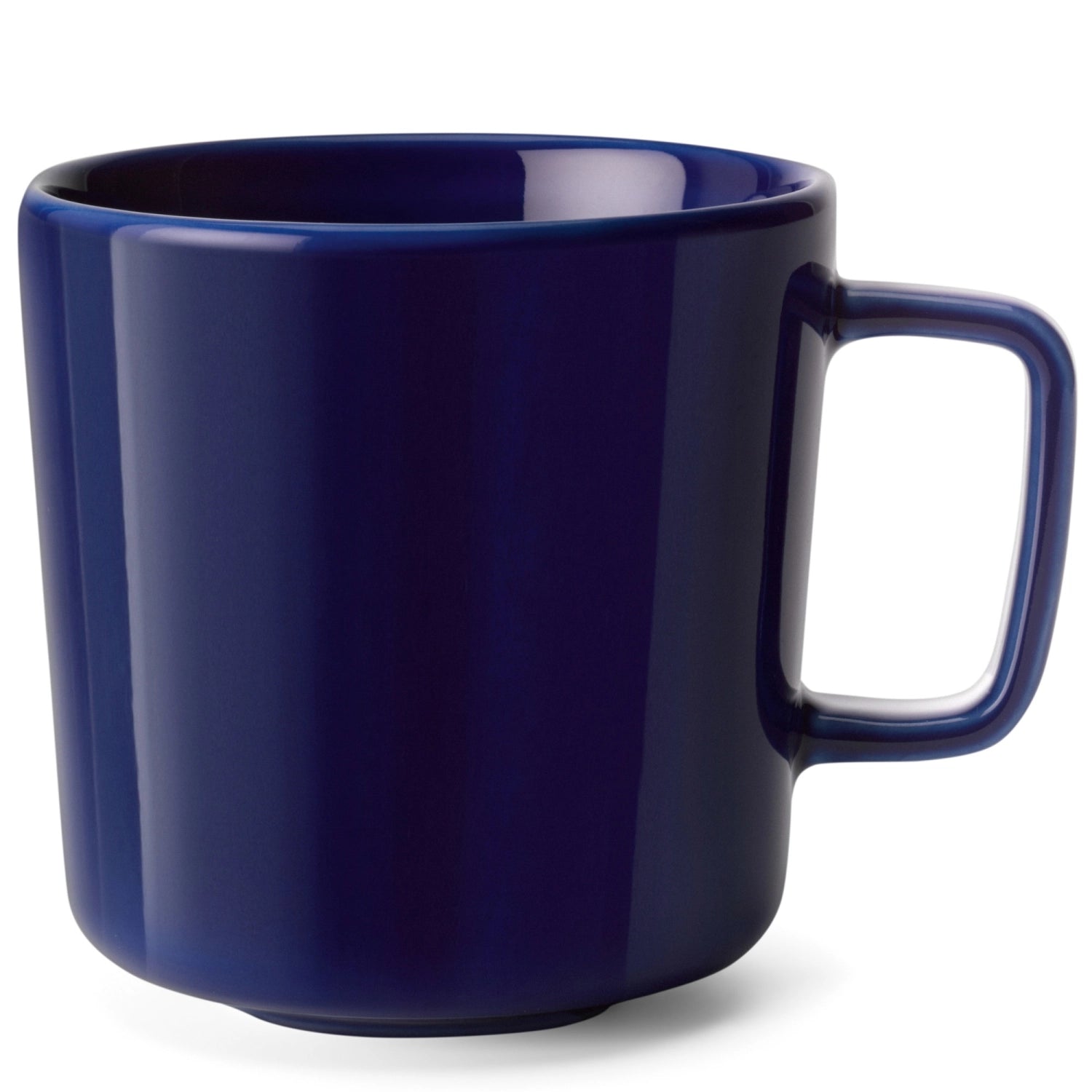 Elegantes 2er Set Kaffeetassen (370ml) in strahlendem Cobalt von LSA, perfekt für stilvolle Latte Macchiato-Erlebnisse.