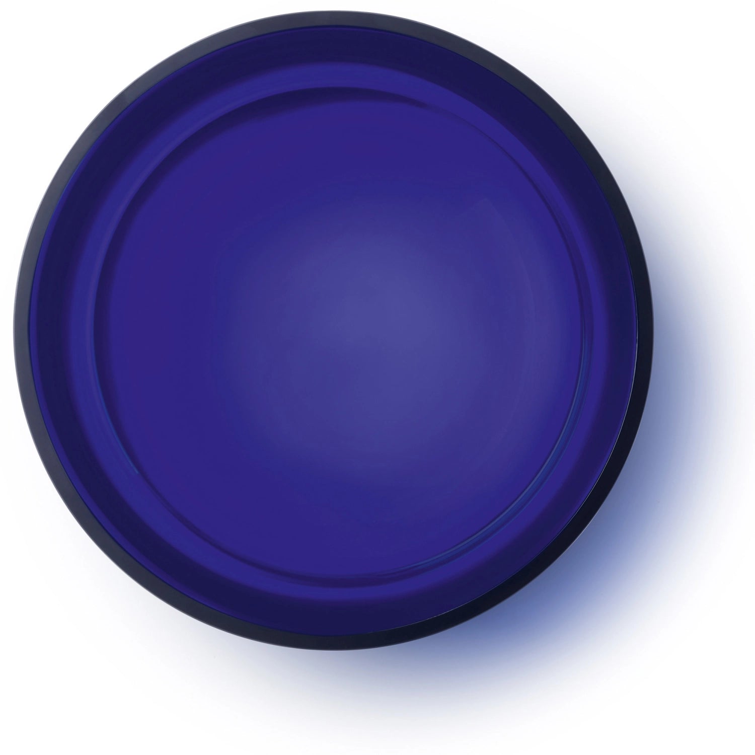 Stilvolle Schale aus cobalt-blauem Glas von LSA, 30 cm Durchmesser, ideal für dekorative Anlässe und moderne Tischgestaltung.