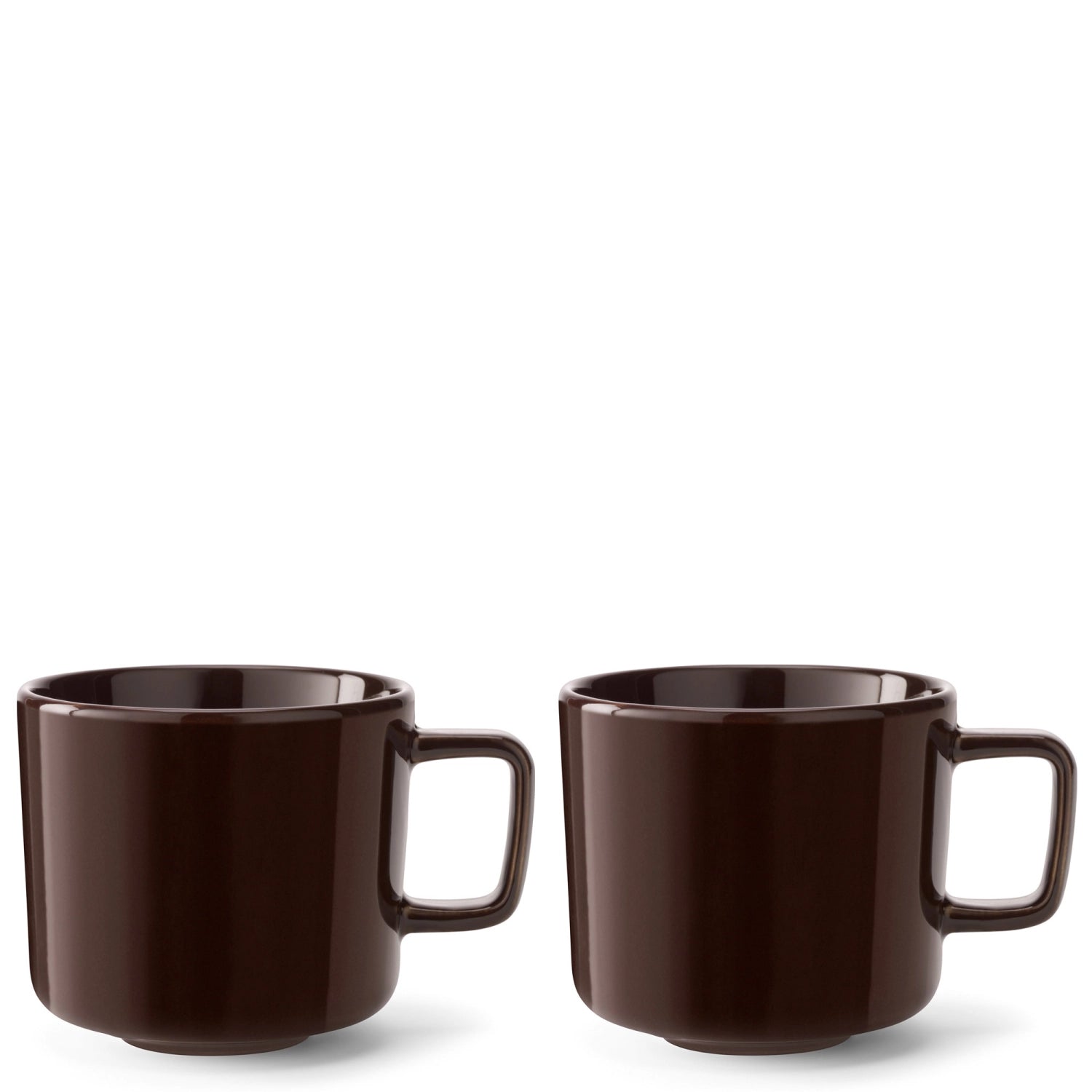 Stilvolles 2er Set Kaffeetassen (260ml) in edlem Mocha von LSA, ideal für gemütliche Kaffeestunden und besondere Momente.