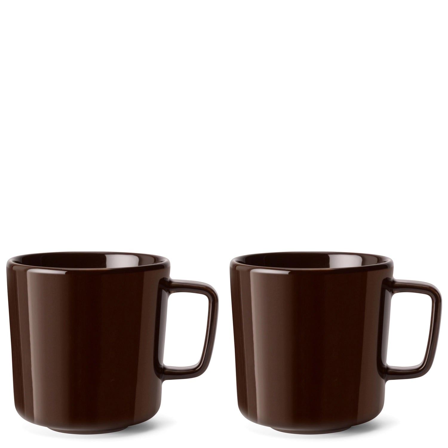 Hochwertiges 2er Set Kaffeetassen (370ml) in edlem Mocha von LSA, ideal für genussvolle Latte Macchiato-Erlebnisse.