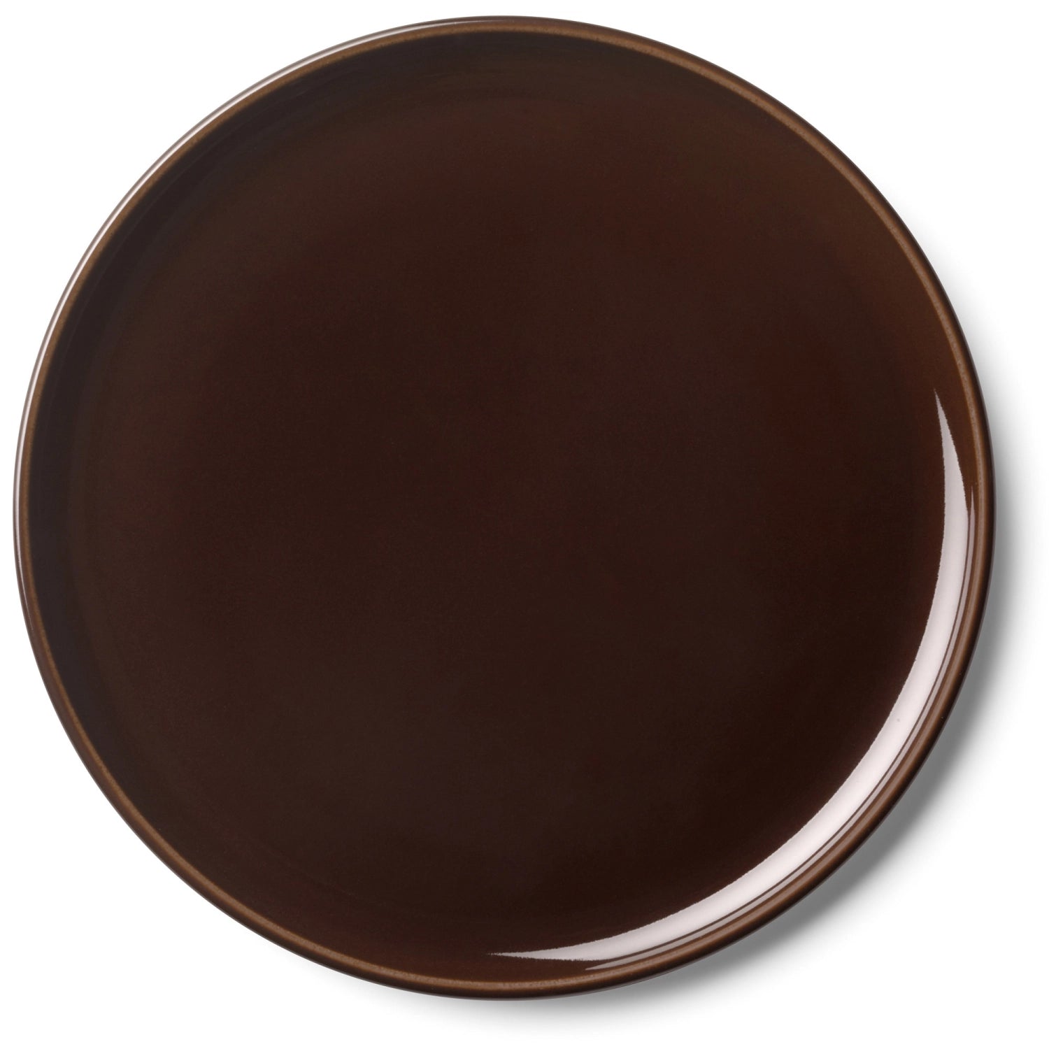 Stilvolles 2er Set flacher Teller in warmem Mocha, 17 cm Durchmesser, ideal für moderne Tischgestaltung und besondere Anlässe.