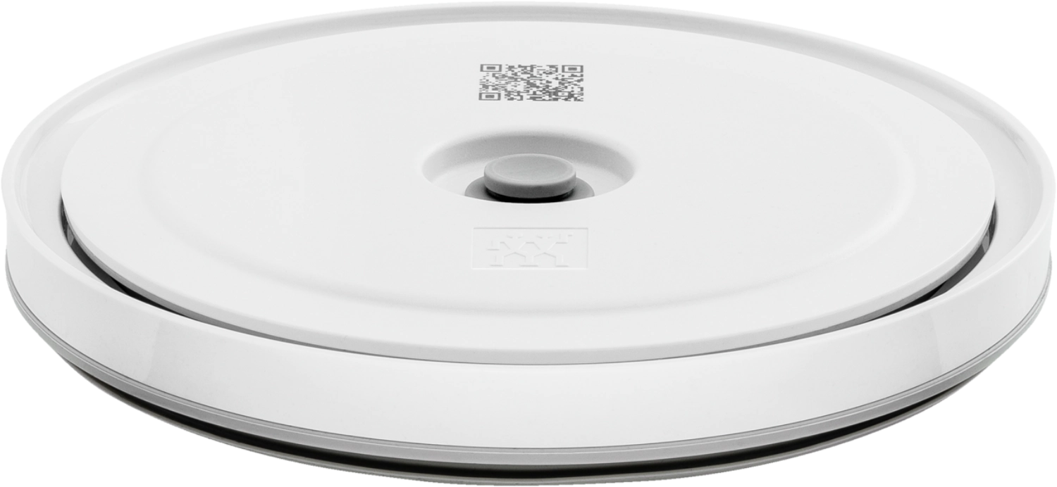 Eleganter Vakuumdeckel in Weiß für 18 cm Fresh & Save Bowls von Zwilling, perfekt zum luftdichten Lagern und Frischhalten von Lebensmitteln.