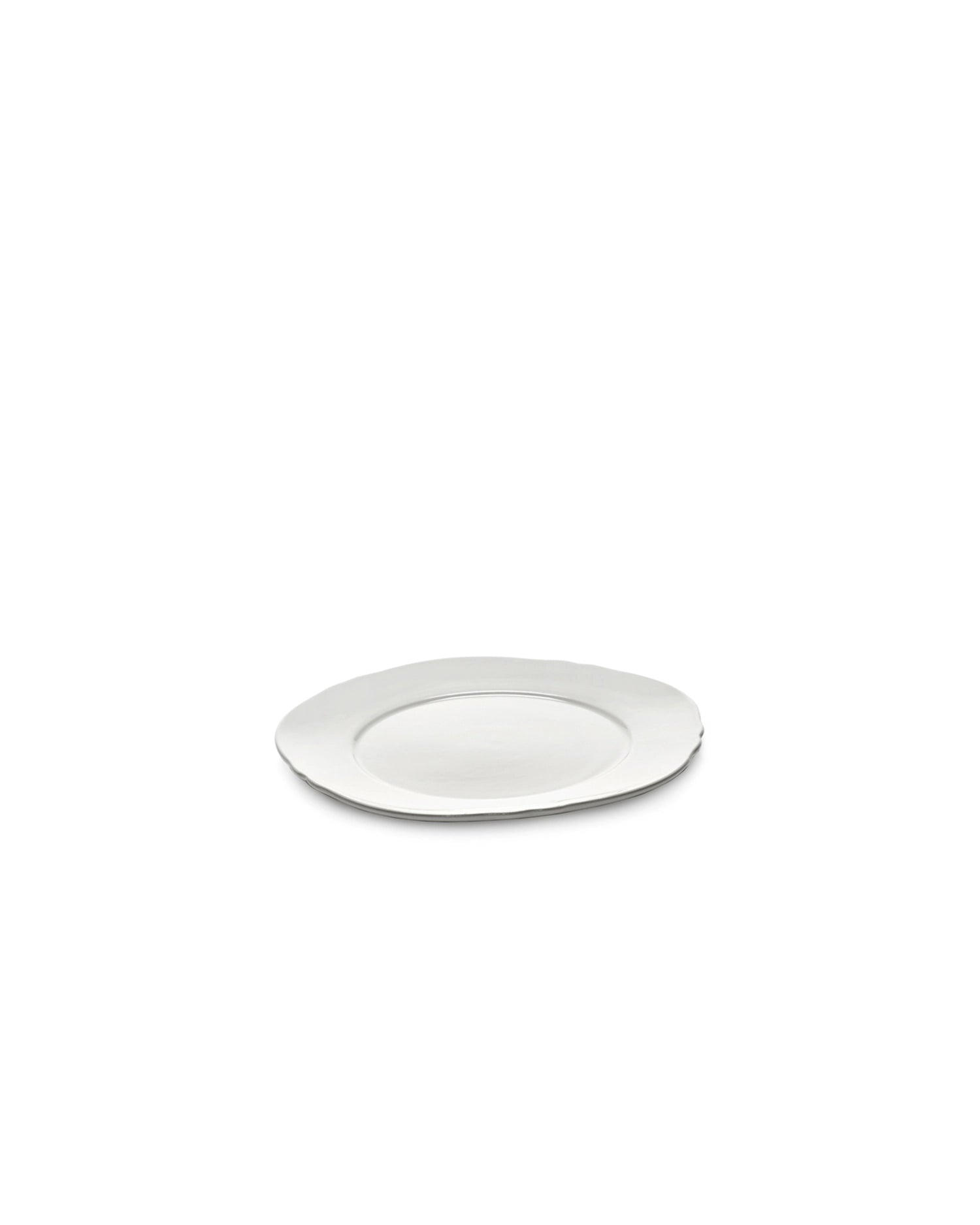 Silhouette Teller flach D17cm H1.4cm weiss Porzellan in Weiss präsentiert im Onlineshop von KAQTU Design AG. Teller ist von Serax