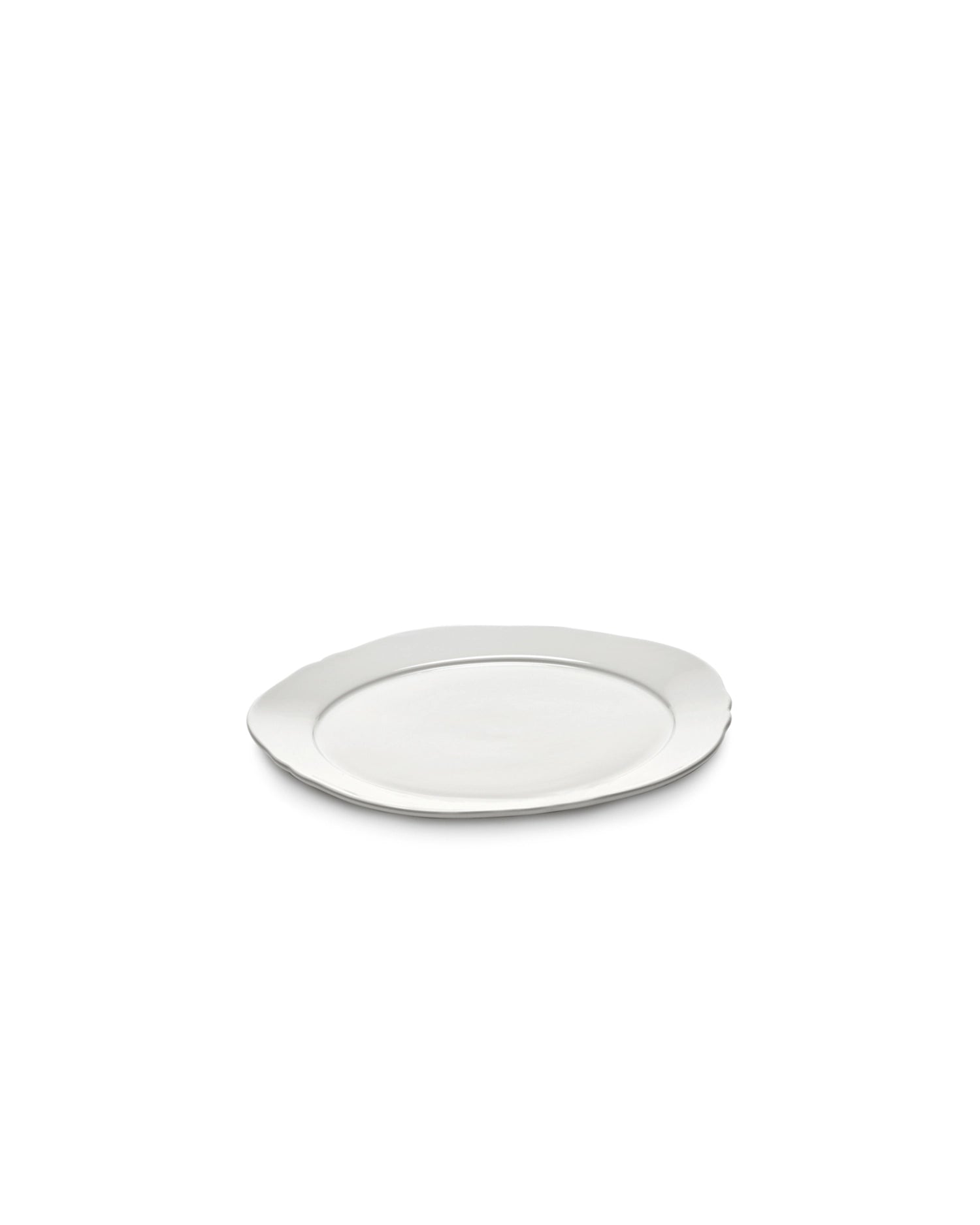 Silhouette Teller flach D20.6cm H1.4cm weiss Porzellan in Weiss präsentiert im Onlineshop von KAQTU Design AG. Teller ist von Serax