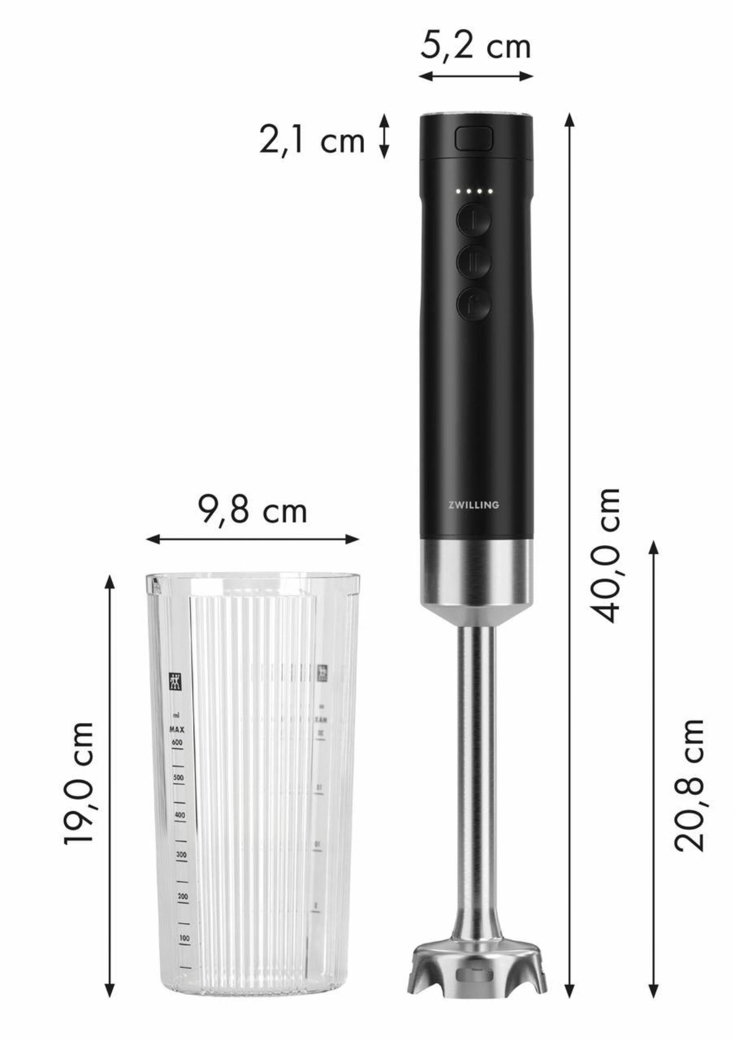 Xtend kabelloser Stabmixer von Zwilling, perfekt für vielseitige Küchenanwendungen, ermöglicht einfaches Mixen ohne Kabelsalat.
