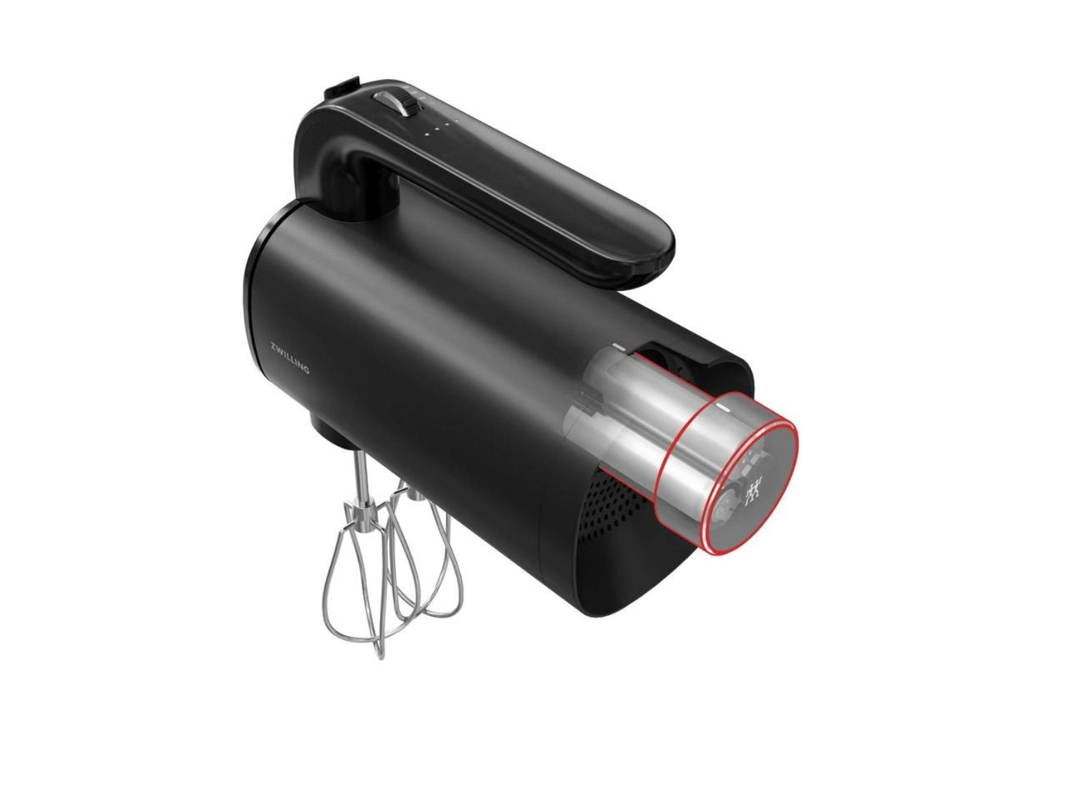 Eleganter kabelloser Handmixer Xtend von Zwilling, ideal für vielseitige Mixanwendungen und ein modernes Küchendesign.