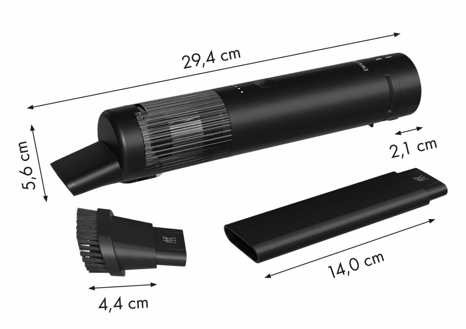 Xtend Handstaubsauger von Zwilling, kabellos und leistungsstark, perfekt für mühelose Reinigung in Küche und Zuhause.