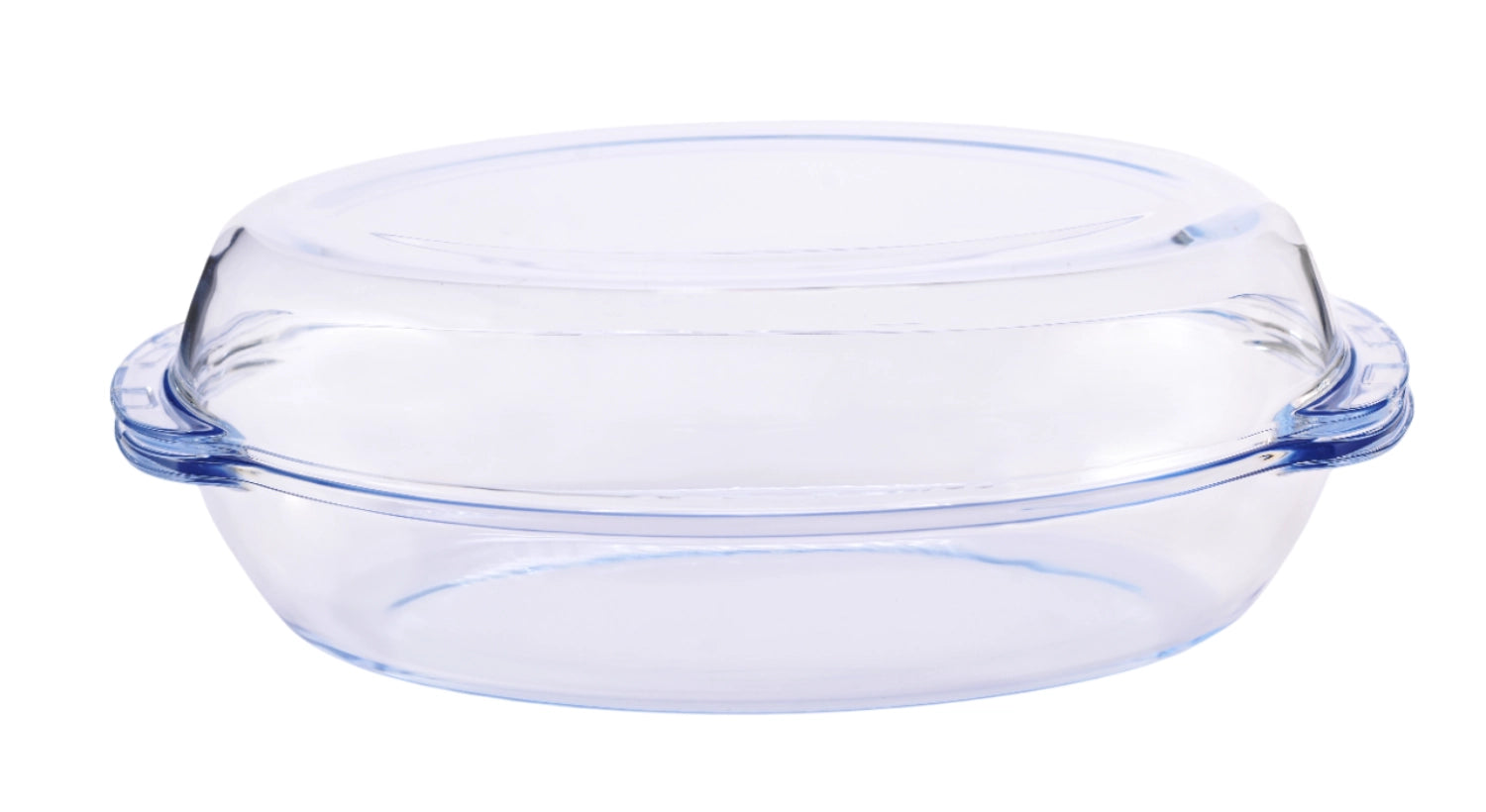 Elegante ovale Auflaufform mit Deckel von Borart, 3800 ml, 18.9x33.7 cm, perfekt für köstliche Aufläufe und kreative Gerichte.