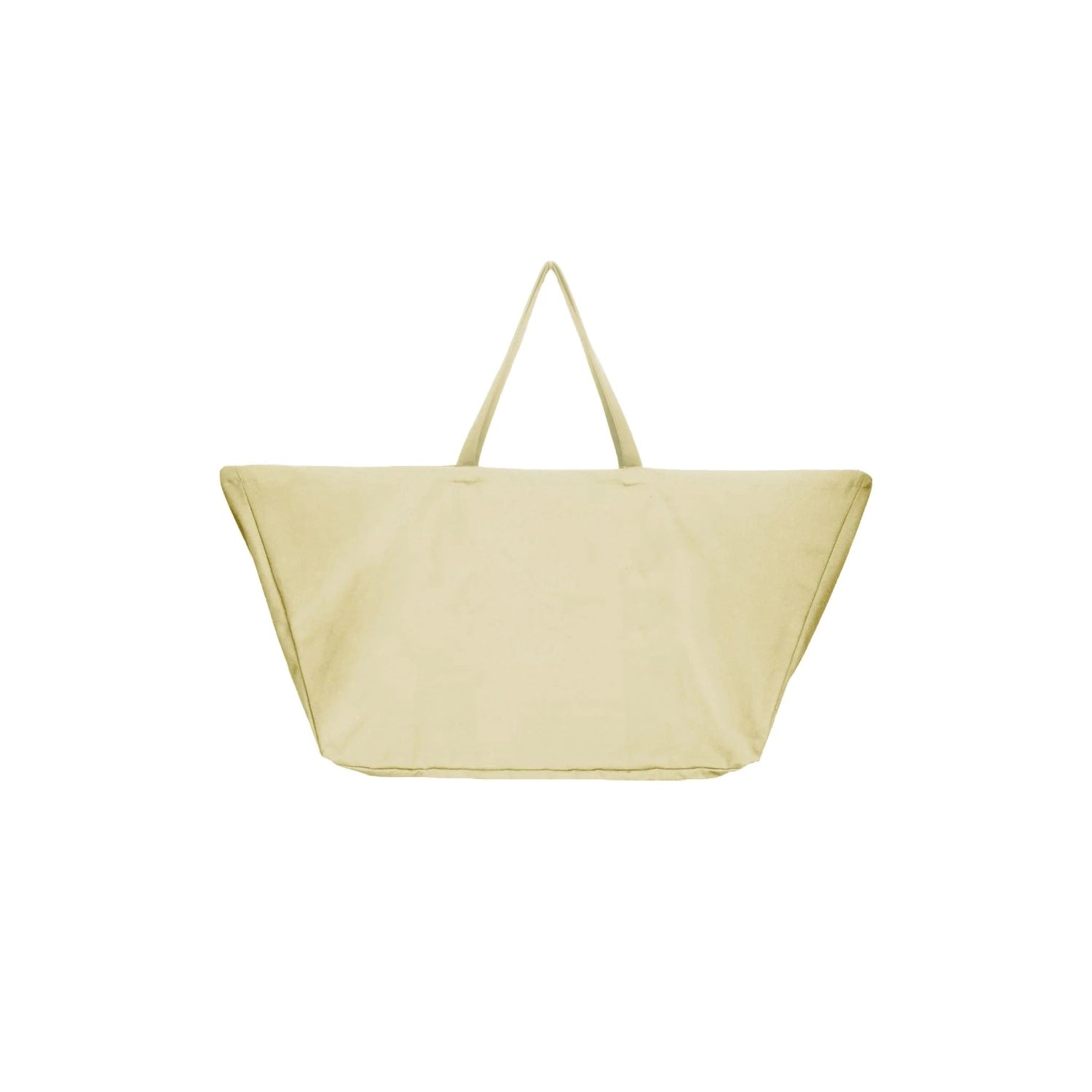 Geräumige Big Long Tasche in sanftem Honigton, aus nachhaltiger Biobaumwolle. Ideal für umweltfreundliche Einkäufe und vielseitige Anwendungen.