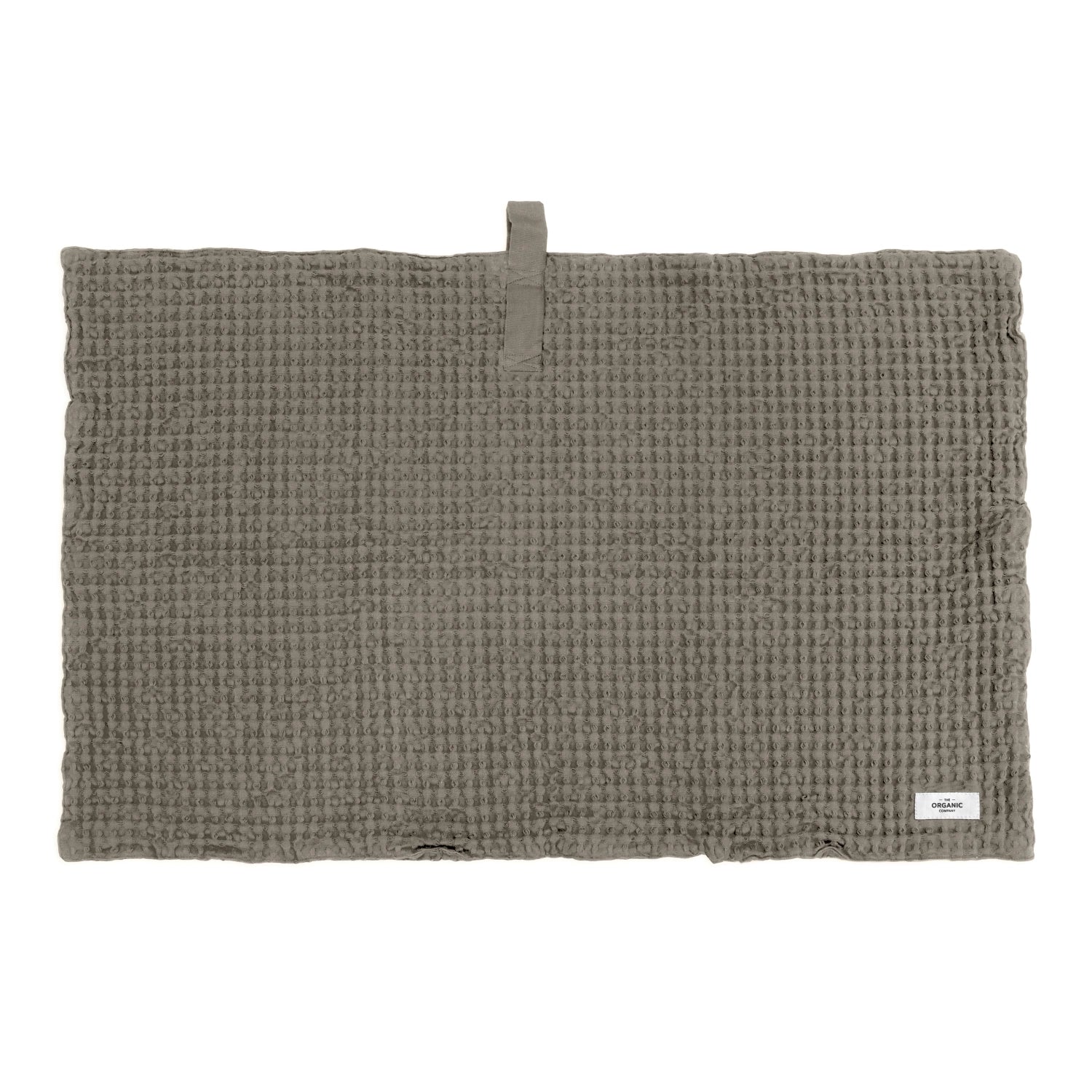 Elegante Big Waffle Badematte in clay (80x55 cm) aus 100% Biobaumwolle, ideal für ein nachhaltiges und stilvolles Badezimmer.