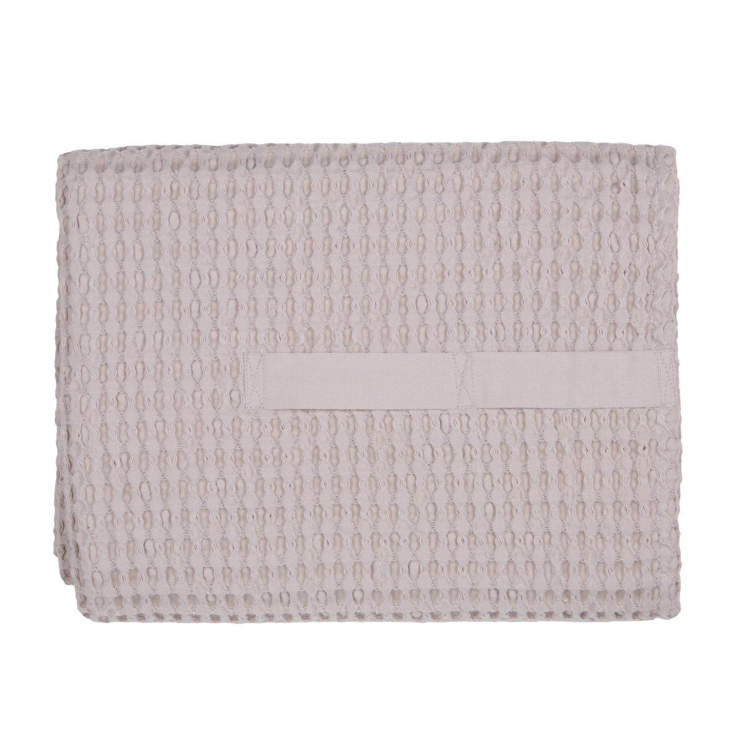 Weiches Big Waffle Badetuch in zartem dusty Lavendel, 100x150 cm, aus nachhaltiger Biobaumwolle für stilvolles Entspannen nach dem Baden.