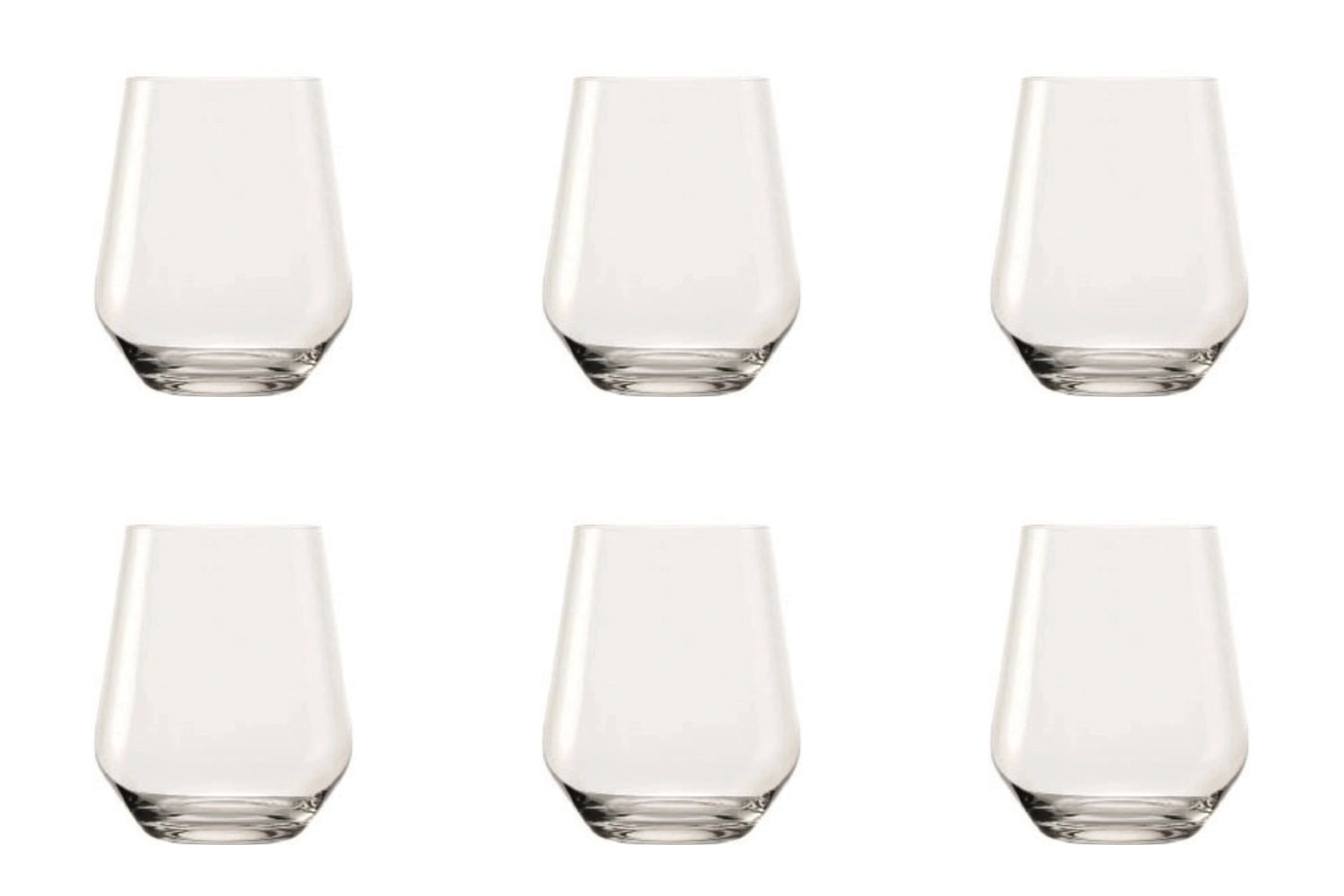Elegantes 6er Set Quatrophil Whisky Tumbler von Stölzle, 370ml, H: 100mm, ideal für Whiskygenuss, zeitloses Design für besondere Momente.
