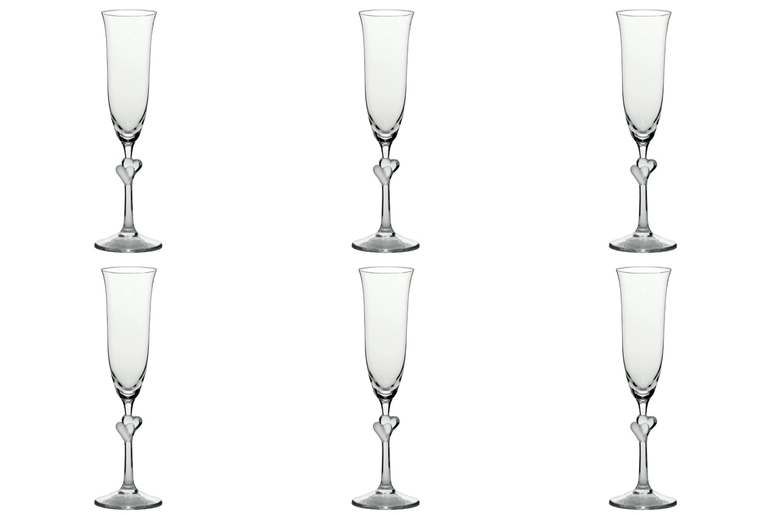 Stölzle L'Amour Sektkelch Set mit 6 Gläsern, 175ml, ideal für festliche Anlässe und stilvolles Anstoßen mit Sekt oder Champagner.