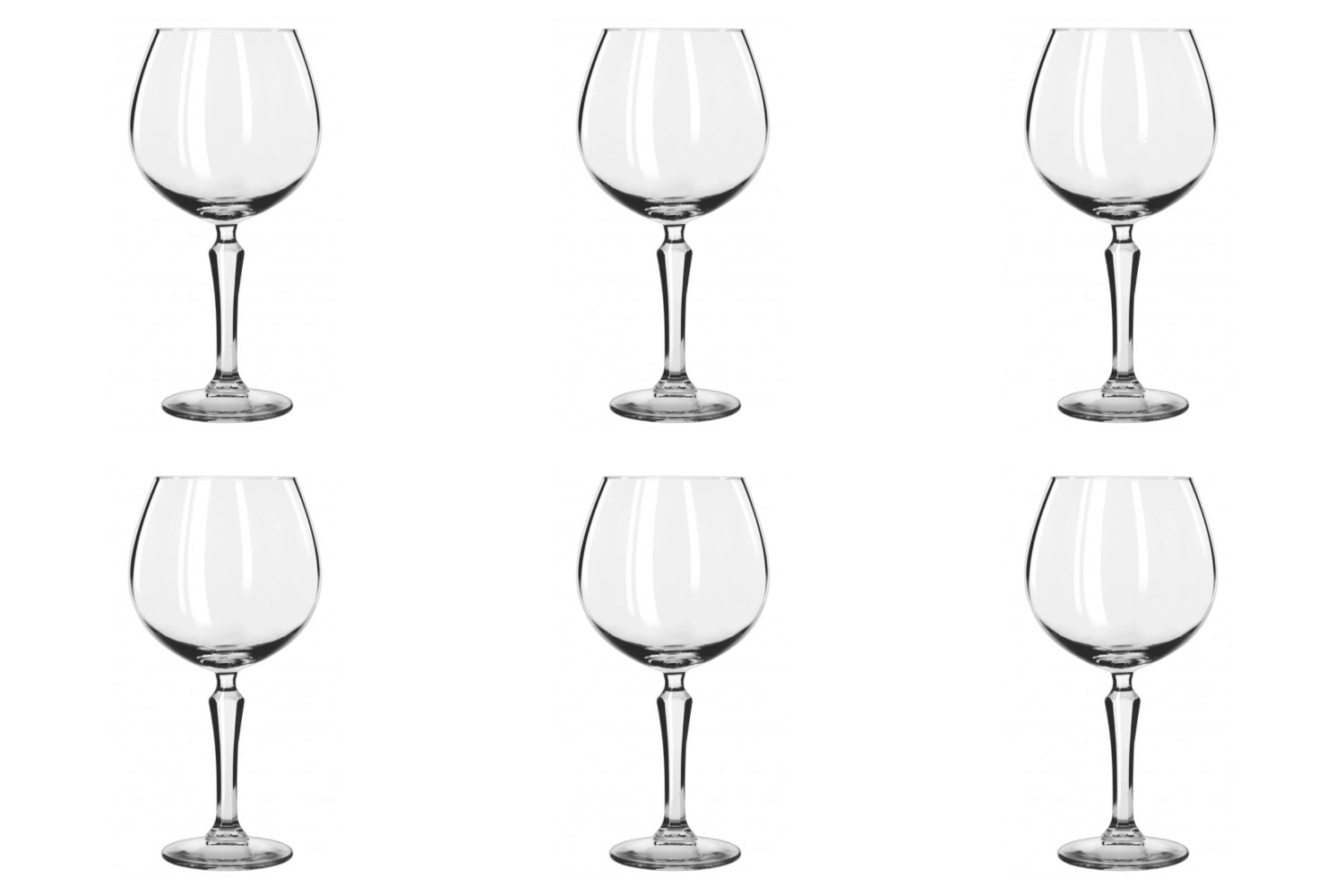 Stilvolles 6er Set Libbey Cocktailgläser für Gin Tonic, 58cl, ideal für Cocktails und gesellige Abende, bringt Eleganz auf jeden Tisch.