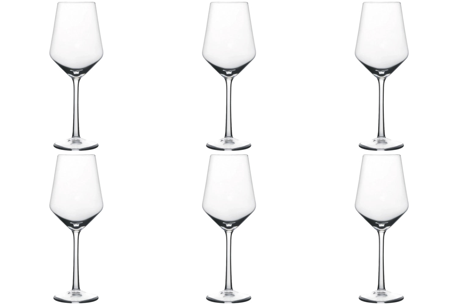 Elegantes 6er Set Harmony 35 Weissweingläser von swizzglas, 35cl, ideal für stilvolle Weinabende und besondere Anlässe.