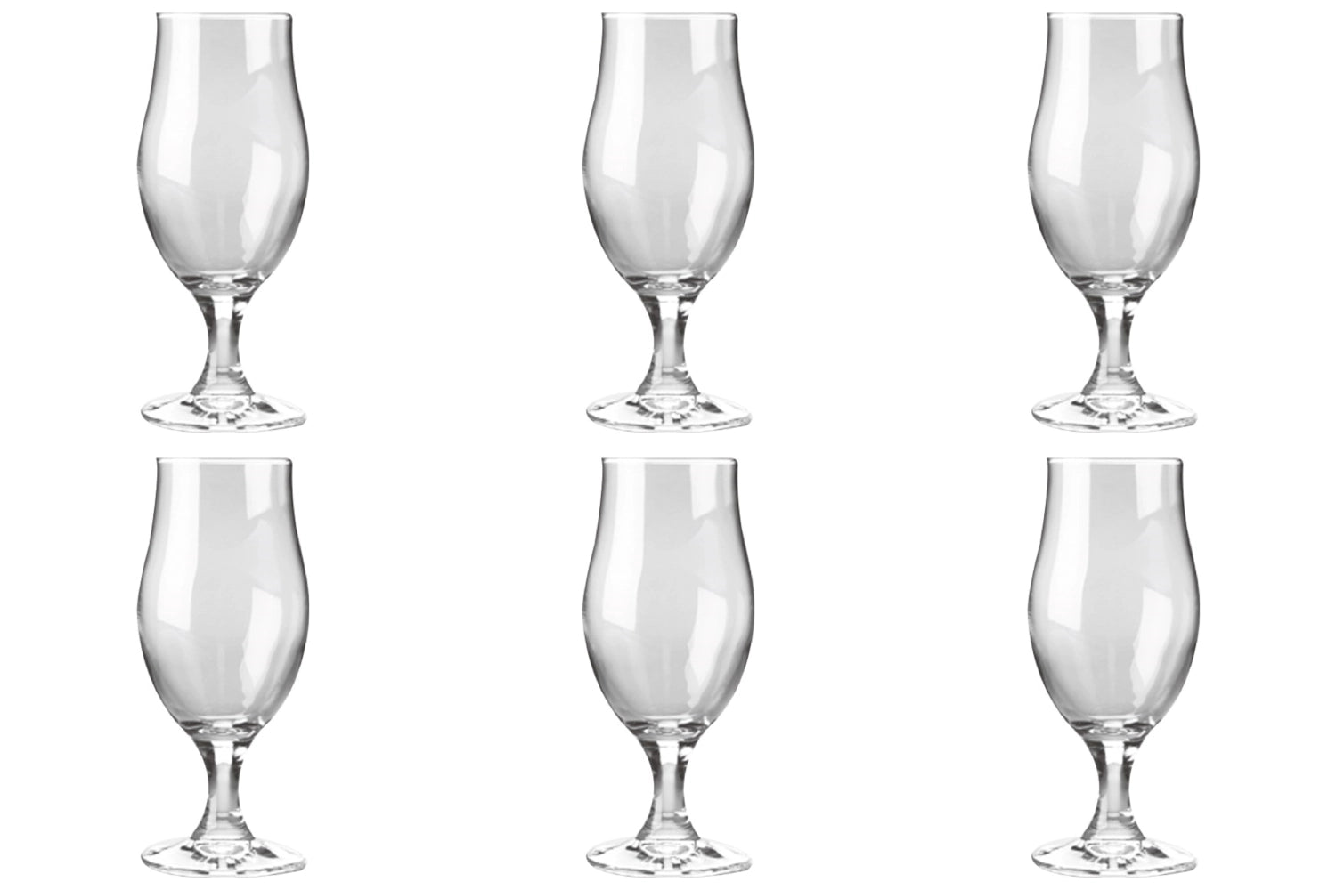 Hochwertiges 6er Set Executive Pokale von swizzglas, 38 cl, 18.3 cm, perfekt für Biergenuss, elegant und robust für besondere Anlässe.