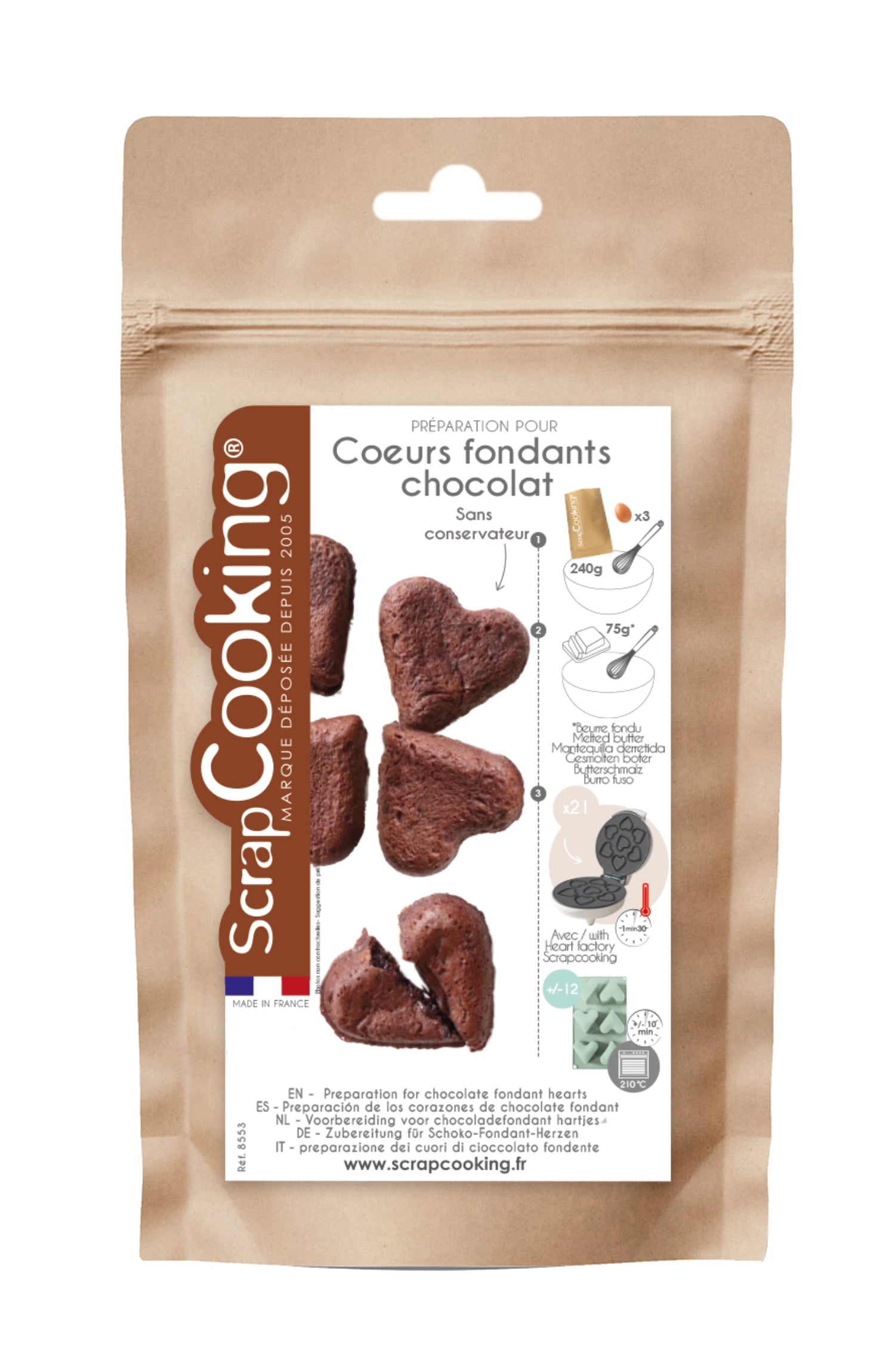 Fertigmischung für Schokoladenkekse 240g in Mehrfarbig präsentiert im Onlineshop von KAQTU Design AG. Lebensmittel ist von Scrap Cooking