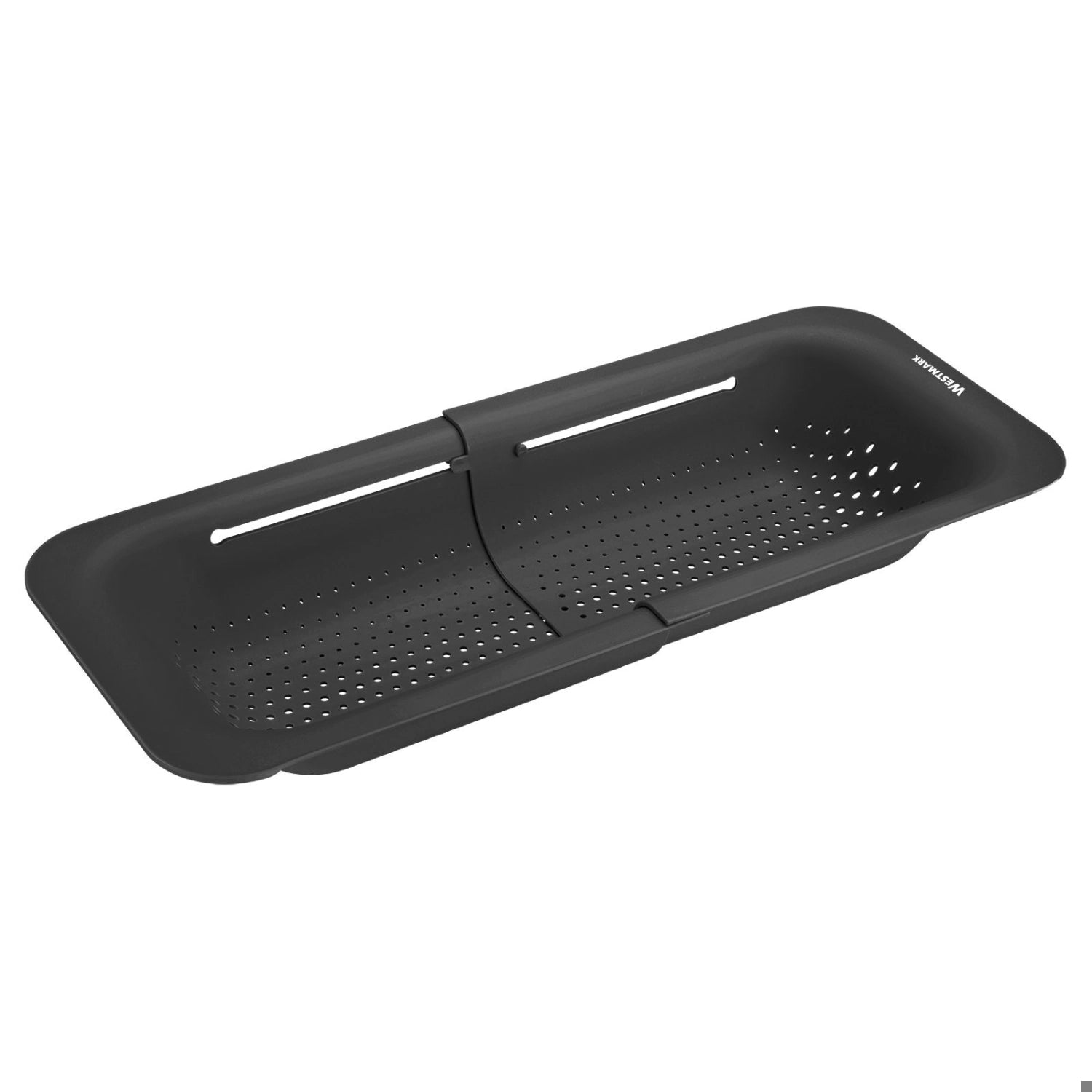 Praktisches Abtropfsieb von Westmark, perfekt für Spülbecken. Flexibel einsetzbar für verschiedene Töpfe, ideal zum Abtropfen von Lebensmitteln.