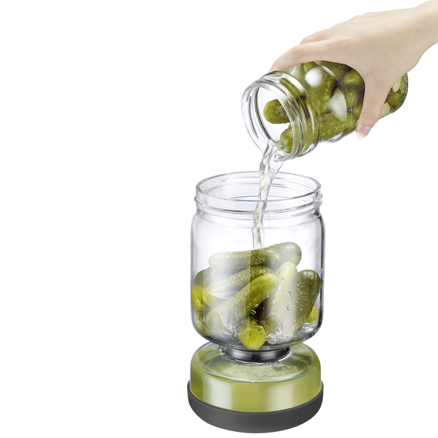 Hochwertiges Abtropfglas von Westmark mit 900 ml Fassungsvermögen, perfekt für die schonende Aufbewahrung und Abtropfung von frischen Lebensmitteln.
