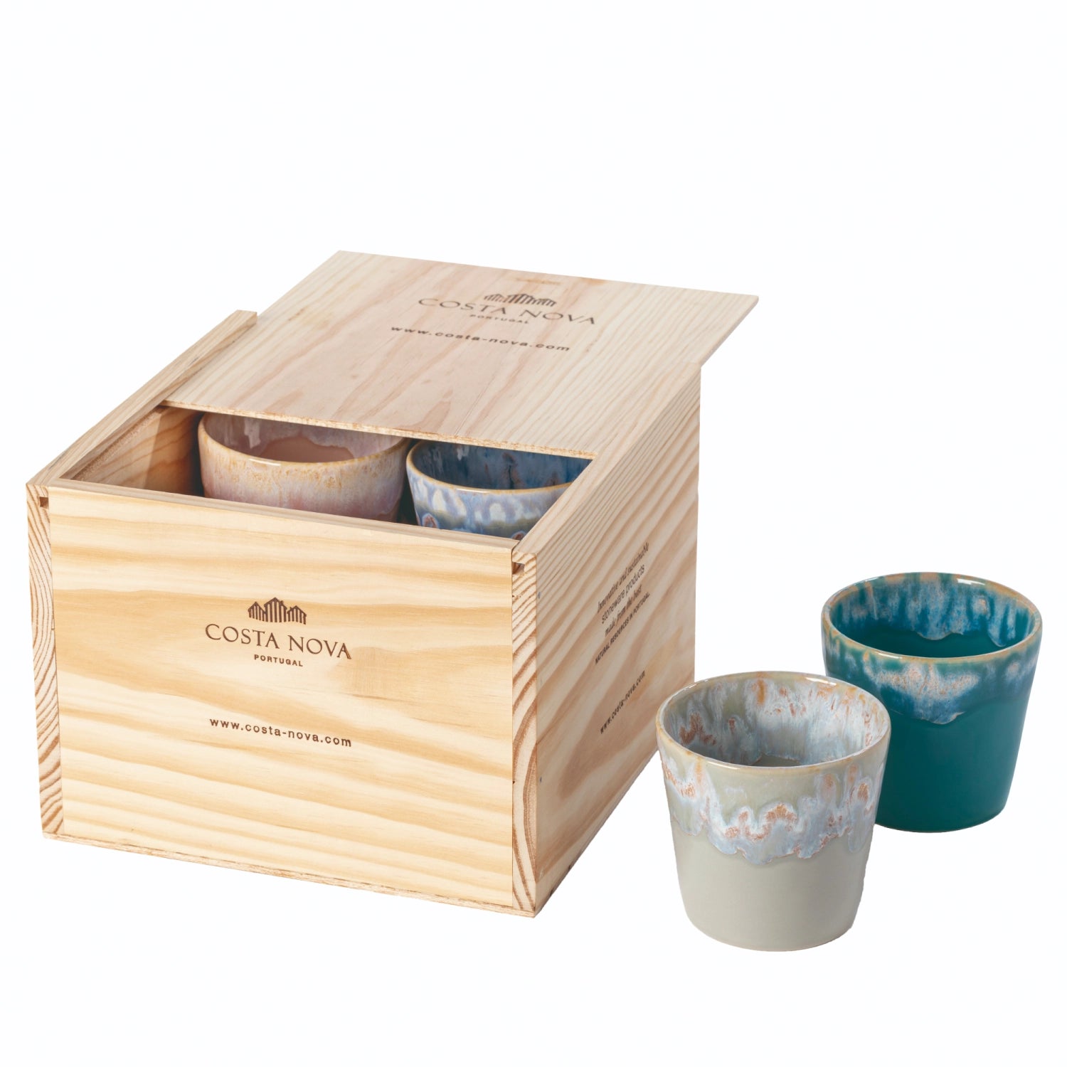 8er Set Grespresso Geschenkbox Kaffeetasse 190ml multicolor in Mehrfarbig präsentiert im Onlineshop von KAQTU Design AG. Tasse ist von Costa Nova