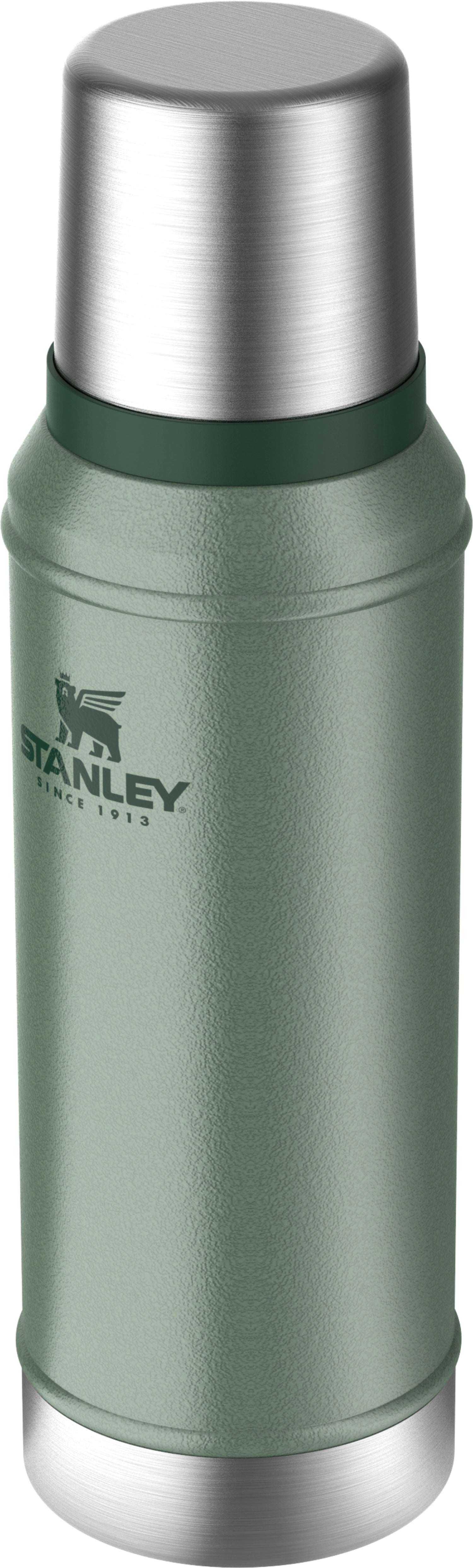 Die Stanley Legendary Classic Flasche in Hammertone Green (0.94l) vereint stilvolles Design und Funktionalität für unterwegs.