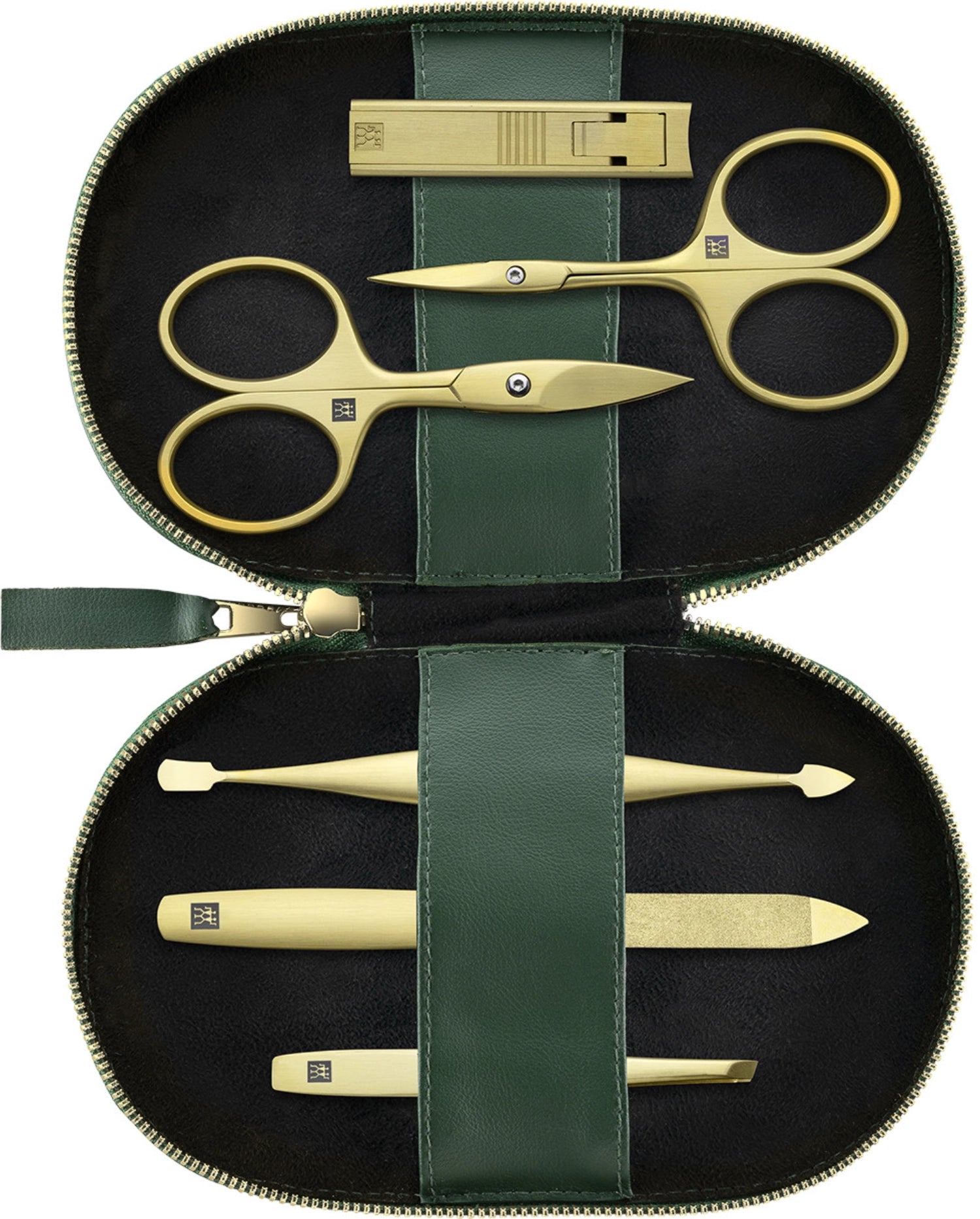 6tlg. Nagelpflege-Etui in Grün präsentiert im Onlineshop von KAQTU Design AG. Pflege ist von Zwilling Beauty