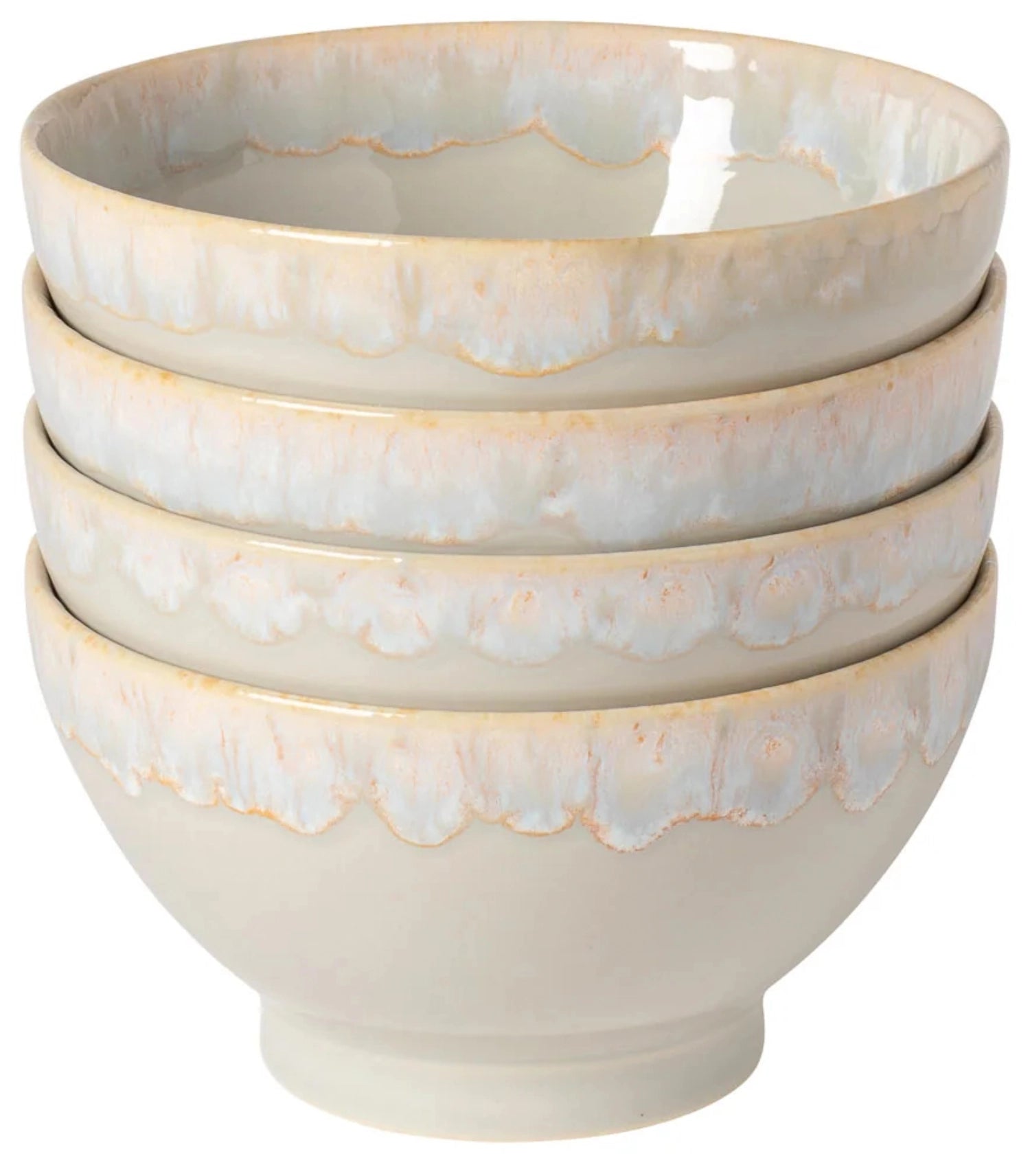 4er Set Latte Bowls Schale 550ml D14.5cm H8cm grau in Grau präsentiert im Onlineshop von KAQTU Design AG. Schale ist von Costa Nova